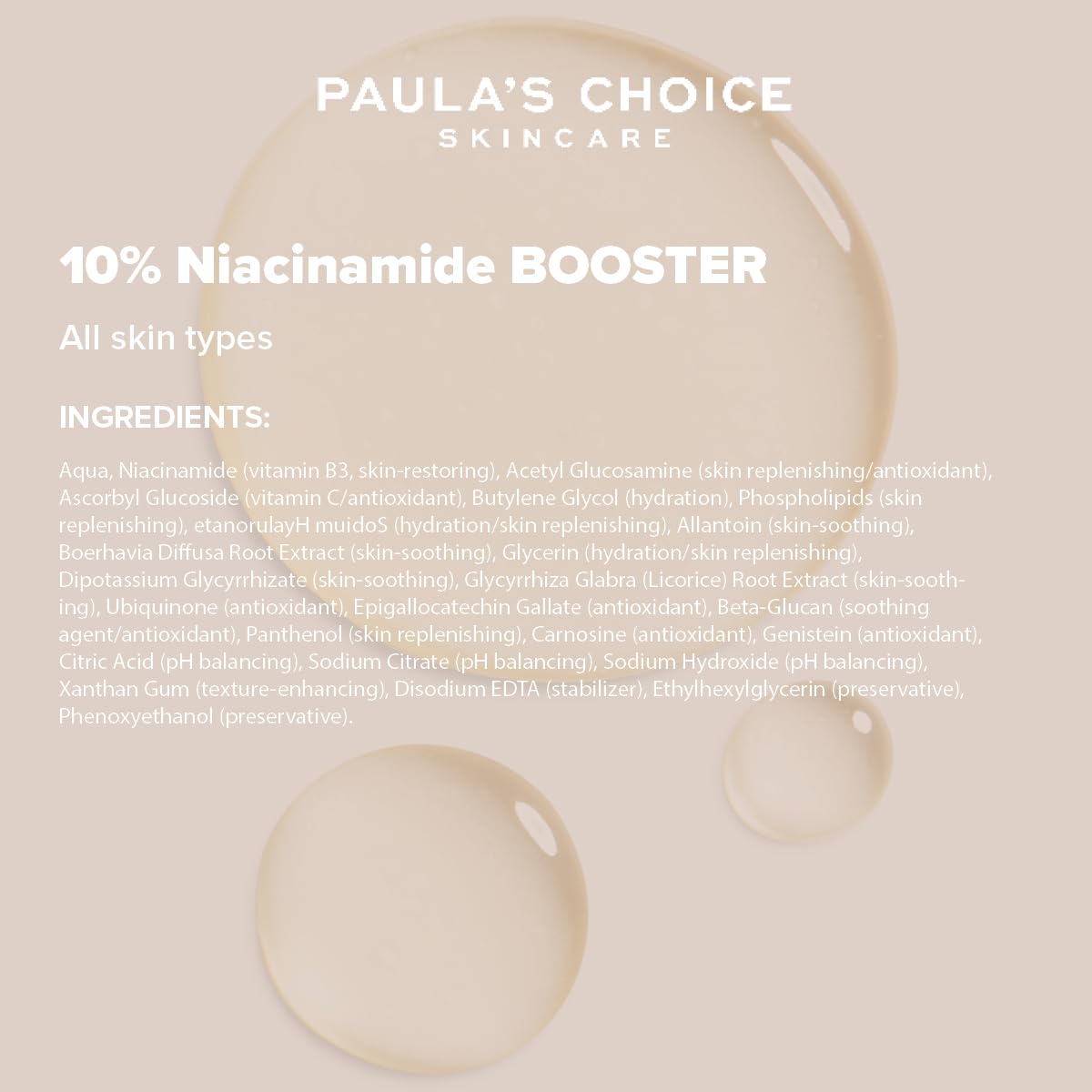 Paula's Choice 10% Niacinamide BOOSTER Serum - Anti-Aging Facial Treatment Reduces Dilated Pores and Blemishes - with Vitamin B3 - All Skin Types - 20 ml