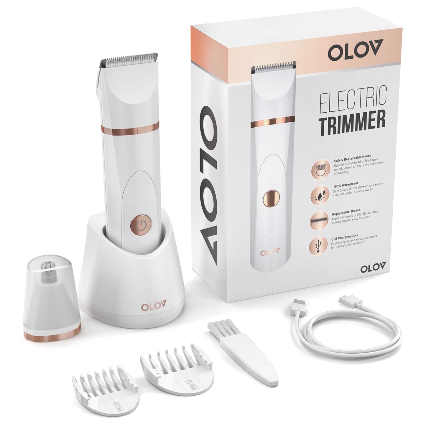 OLOV Rasuradora Mujer Zona Íntima - Cuchillas de Cerámica y USB