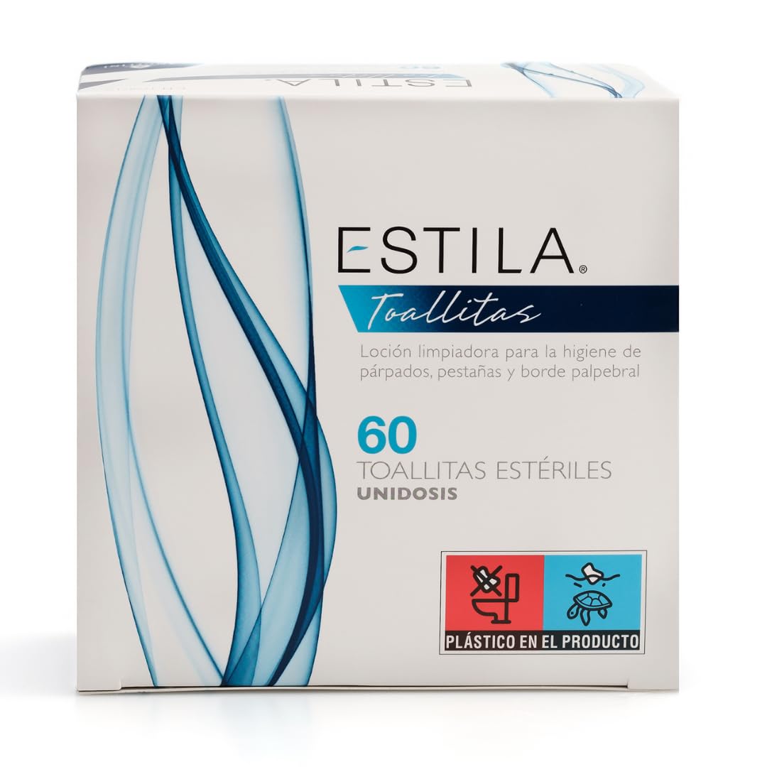 Toallitas Oftálmicas Estila con Aloe Vera y Hamamelis - 60 Unidades