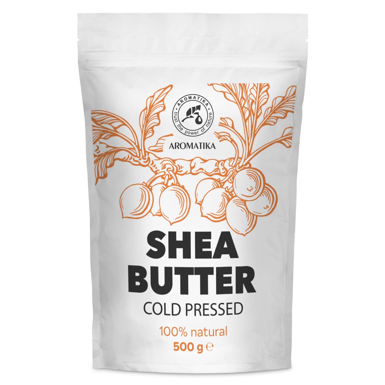 Shea Butter 500g - Pure and Natural - Shea Butter - Butyrospermum Parkii - Body Moisturizer - Oil for Hair - Skin - Nails - Lips - Facial Care