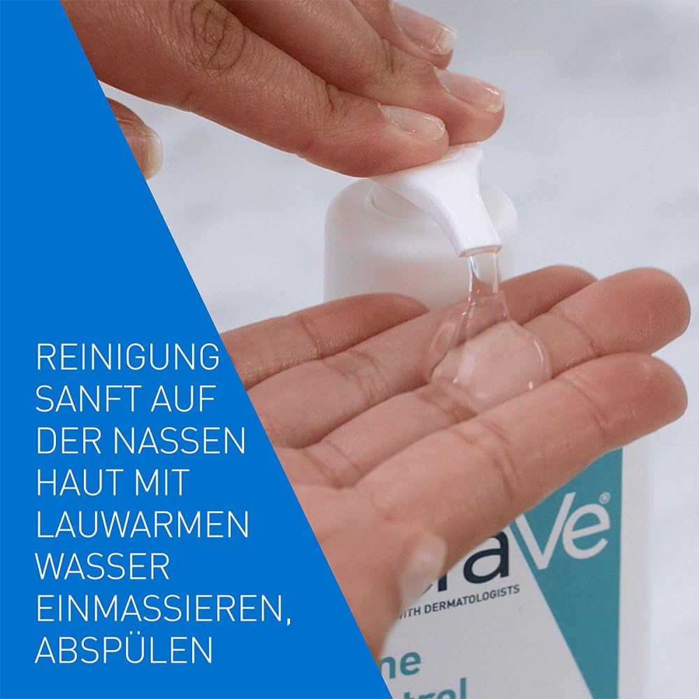 CeraVe Blemish Control Cleansing Gel, For Acne-Prone and Oily Skin, Reduces Acne, Blackheads and Improves Pores, Gel Treatment with Salicylic Acid, 236ml