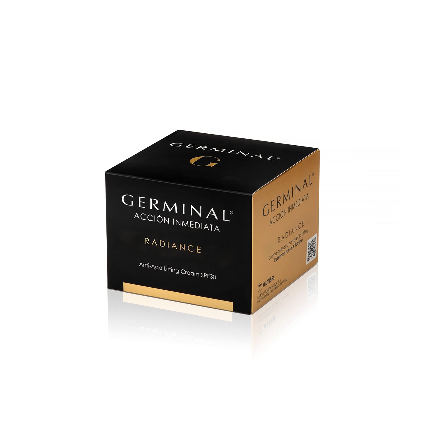 GERMINAL Radiance - Anti-Wrinkle Cream for Women from 35 Years | Day Cream with Sun Protection for All Skin Types that Firms, Tightens and Illuminates with an Immediate Lifting Effect for 8 Hours - 50 ml.