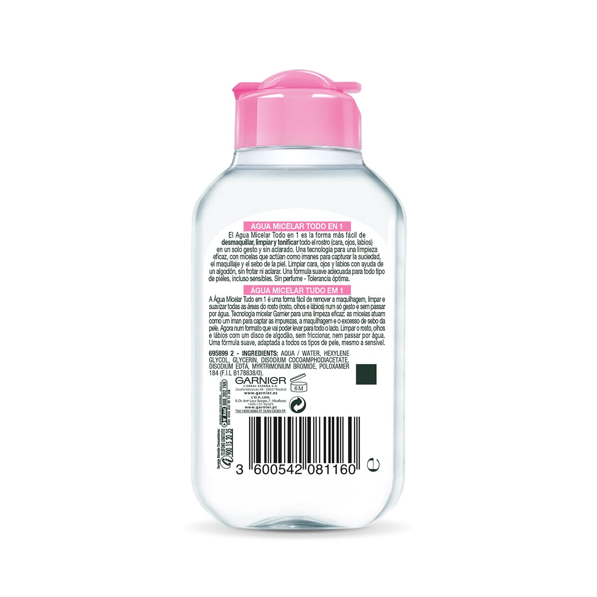 Garnier Agua Micelar Todo en Uno - Pieles Normales, 100 ml