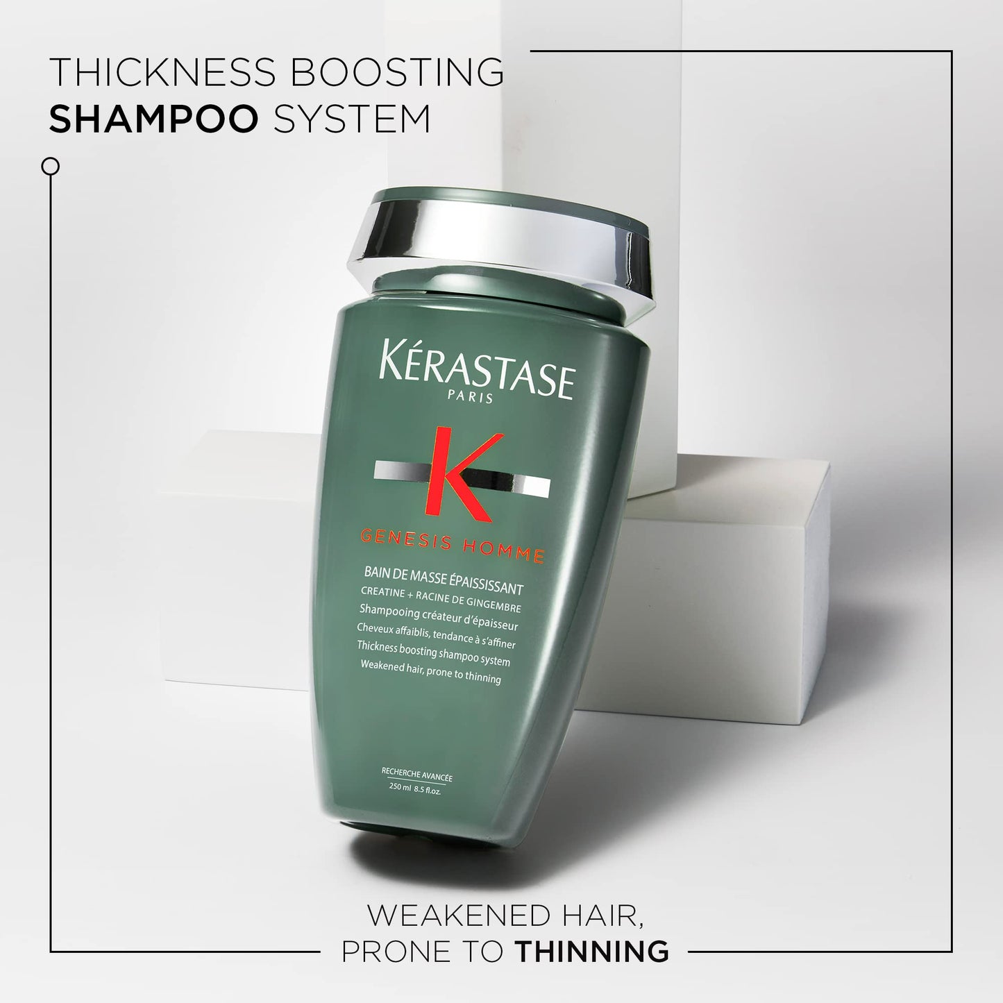 Kérastase Genesis Homme Champú Anticaída 250ml - Densidad y Fuerza
