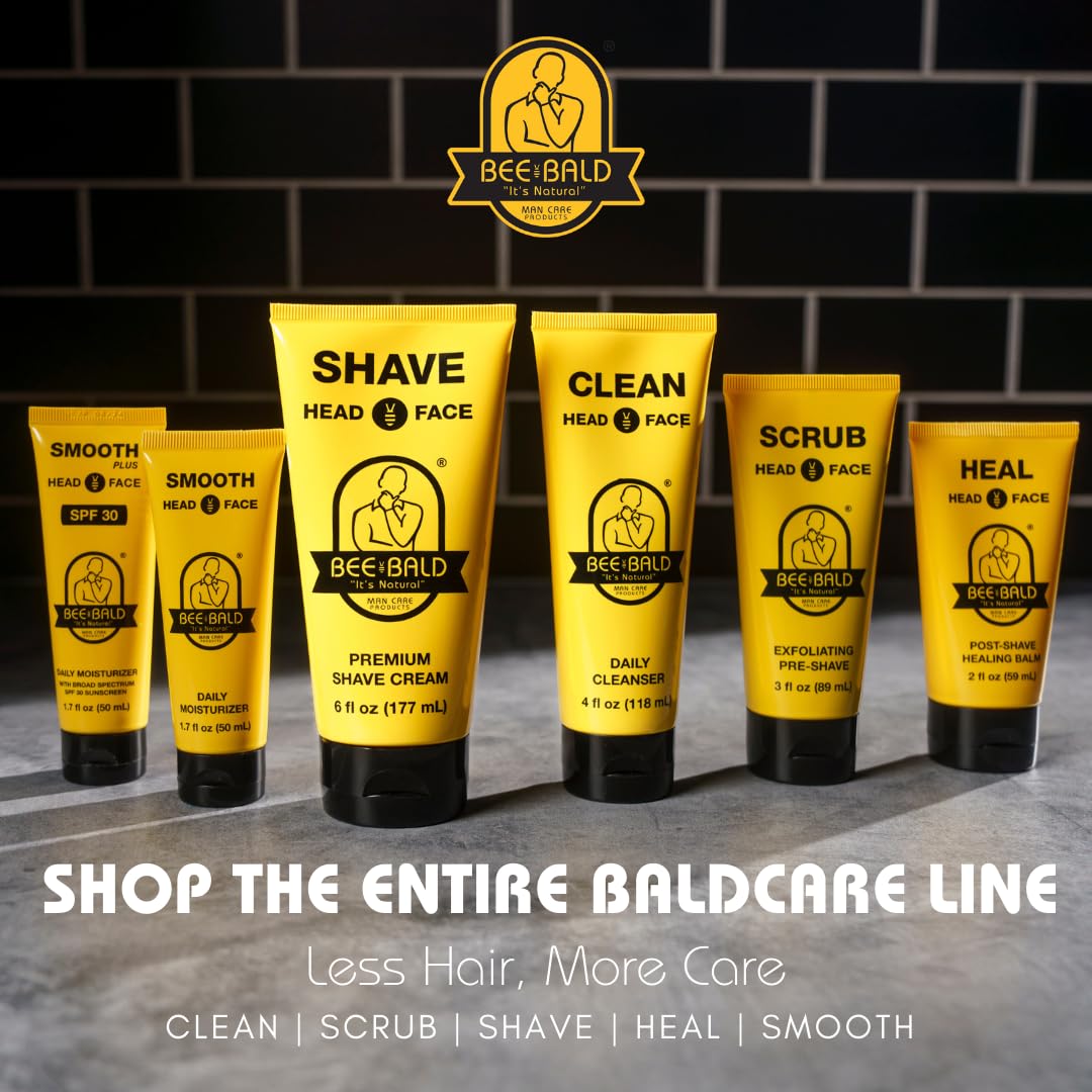 Bee Bald Smooth Plus - Hidratante Diario con SPF 30, Protección UVA/UVB y Cuidado Antiedad, 50 ml