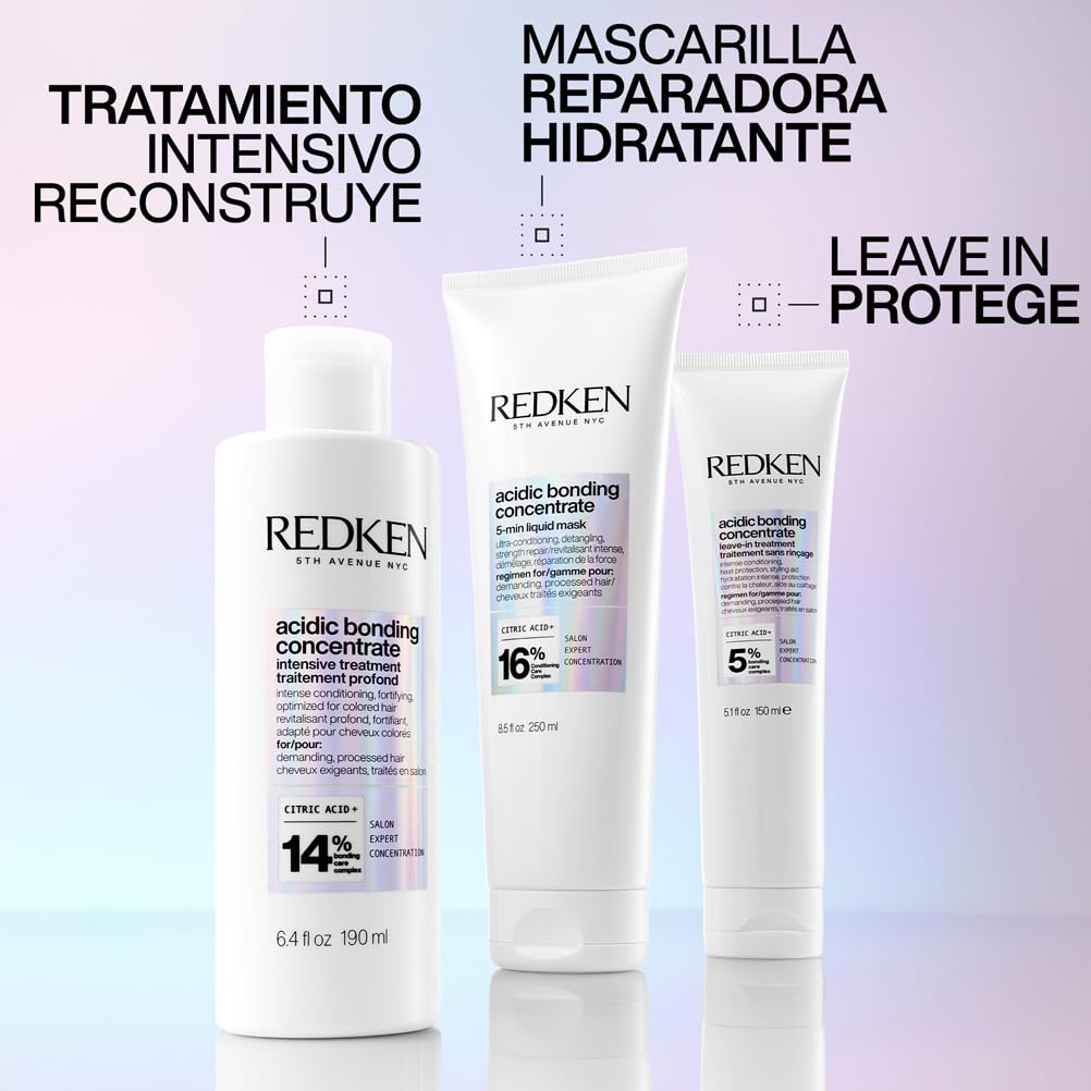 Redken | Sulfate-Free Leave-In Treatment to Strengthen All Hair Types, Acidic Bonding Concentrate, 150 ml