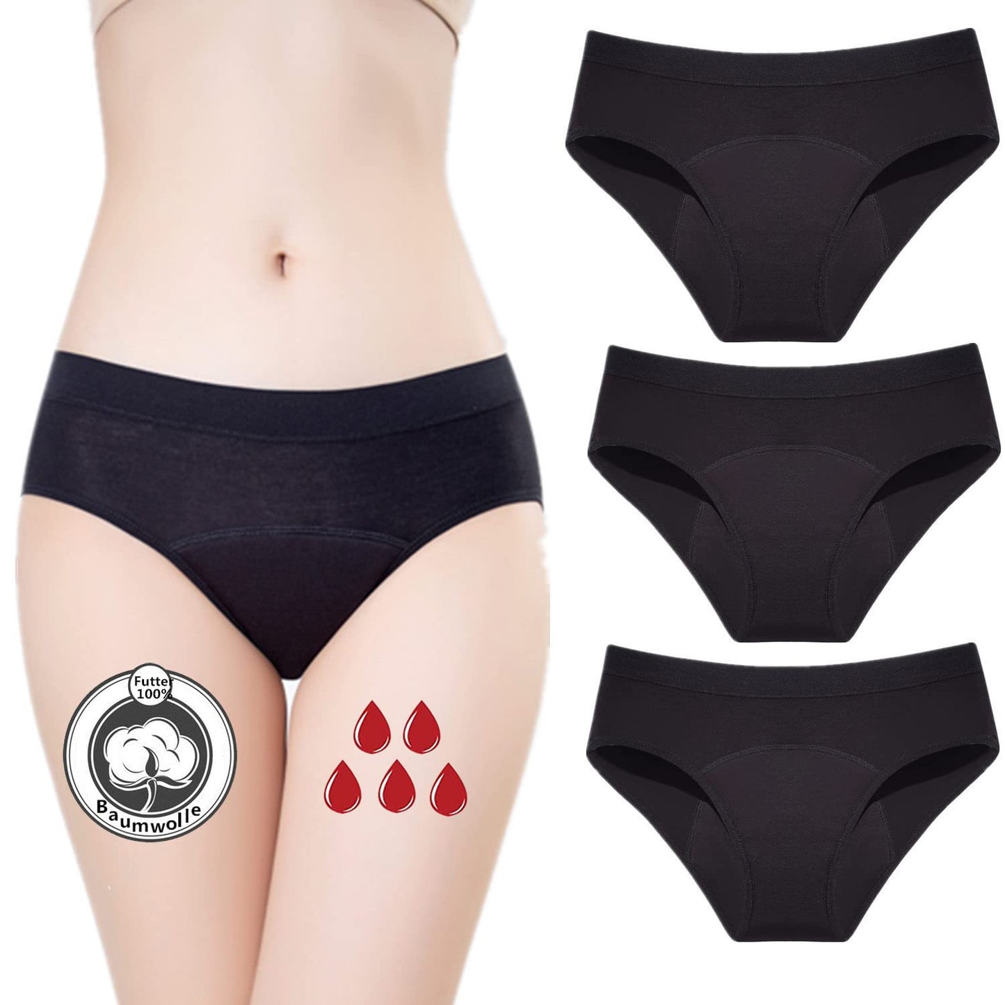 ZVZK Bragas Menstruales para Flujo Abundante – Absorción 30ML, Comodidad y Seguridad
