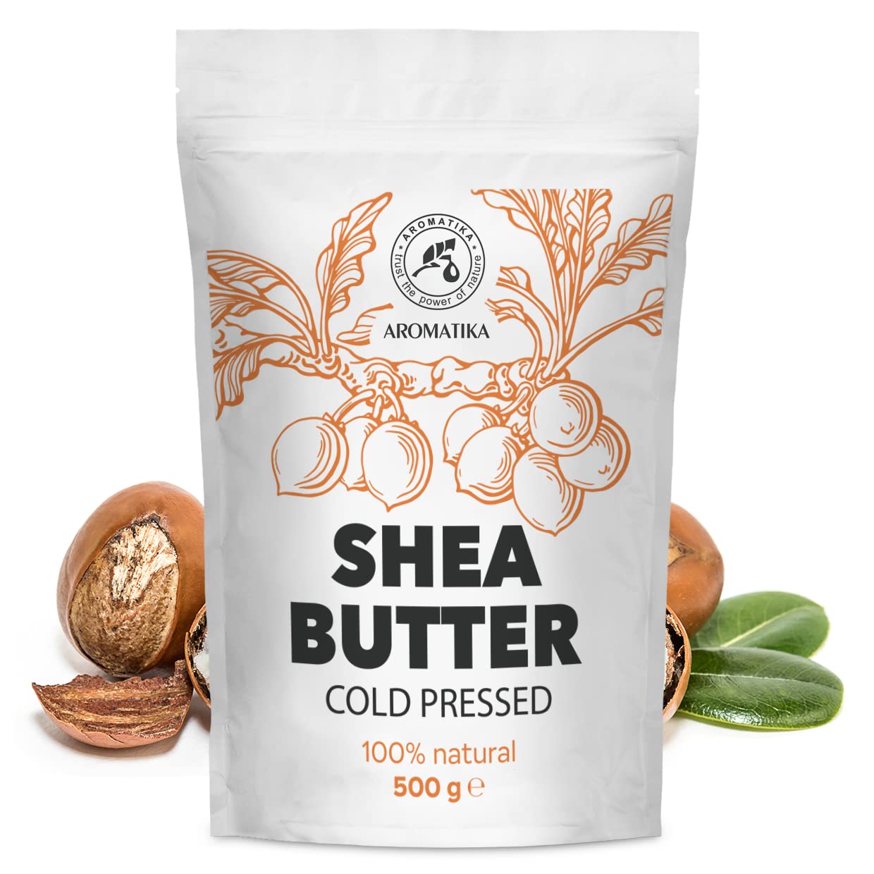 Shea Butter 500g - Pure and Natural - Shea Butter - Butyrospermum Parkii - Body Moisturizer - Oil for Hair - Skin - Nails - Lips - Facial Care