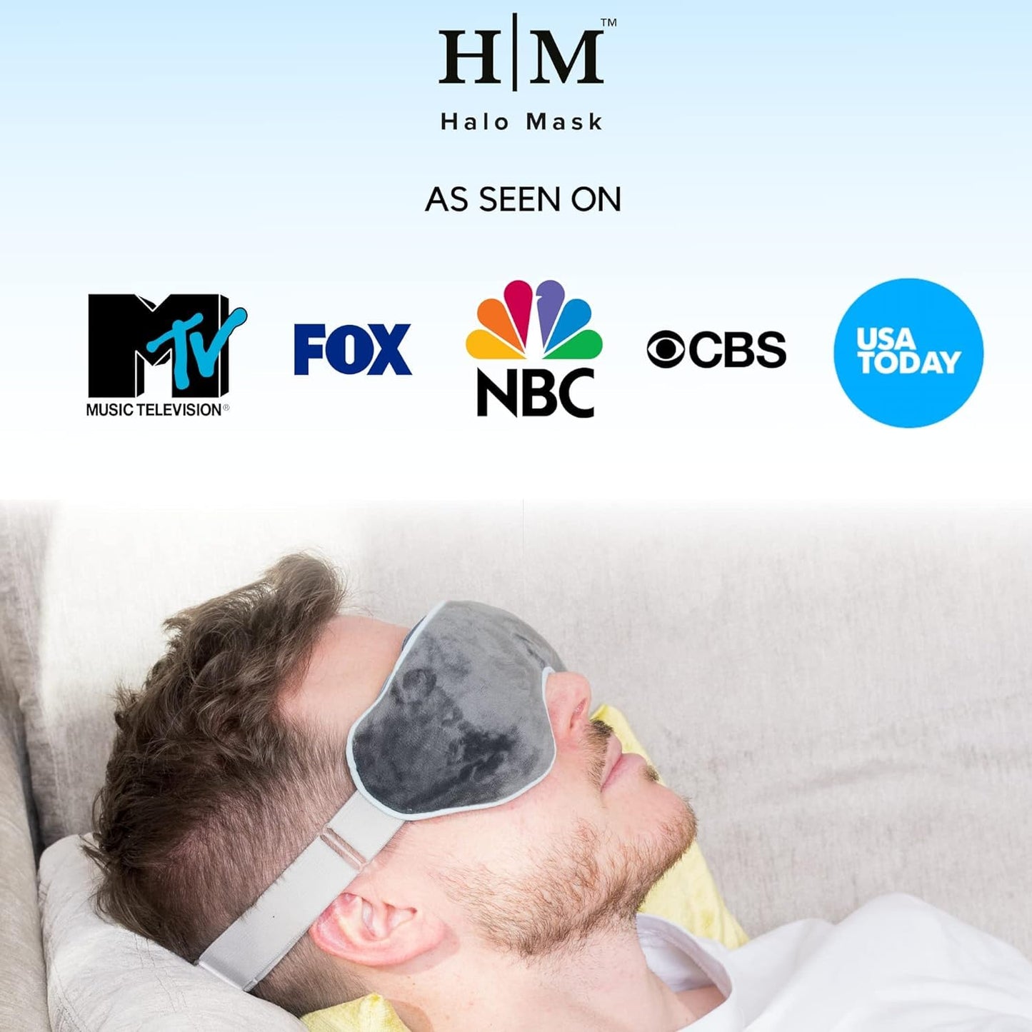 MyHalos Dry Eye Mask – Microwaveable Warm Eye Compress – Blepharitis and Styes Eye Mask – Heat Eye Mask Includes Adjustable Strap and Case