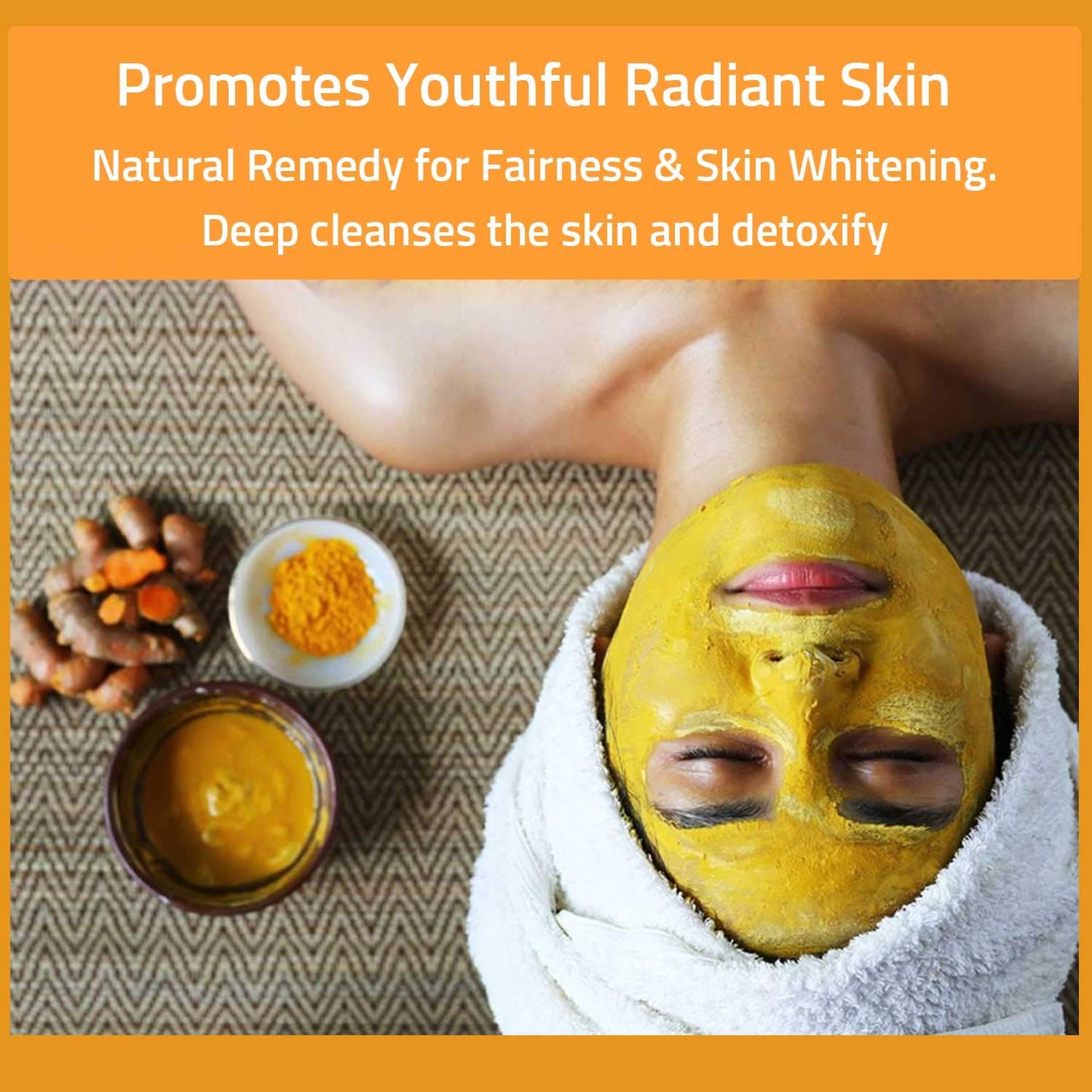Kasthuri Manjal Powder for Skin and Face Care | Wild Turmeric Powder | Curcuma Aromatica | Helps in Acne for Glowing Skin and Radiant Skin