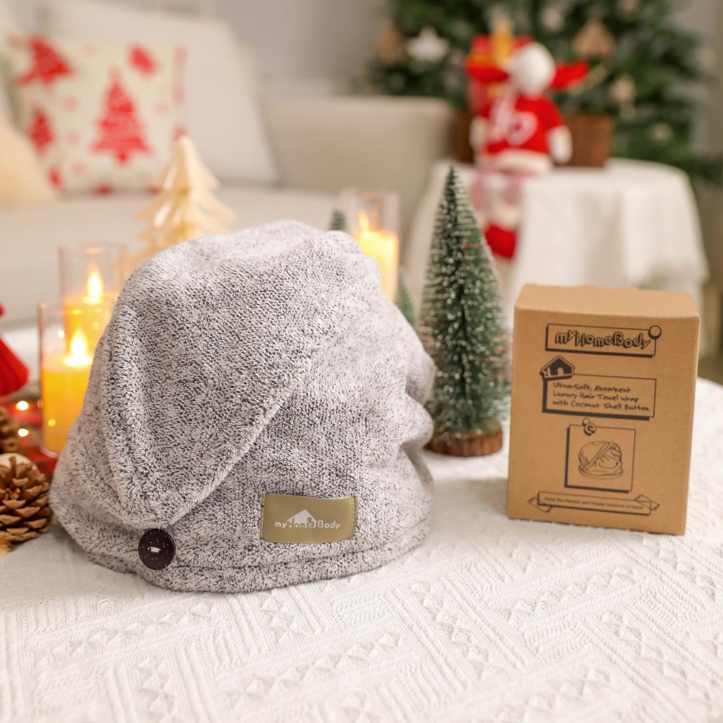 Toalla Turbante de Secado Rápido Anti-Encrespado - myHomeBody