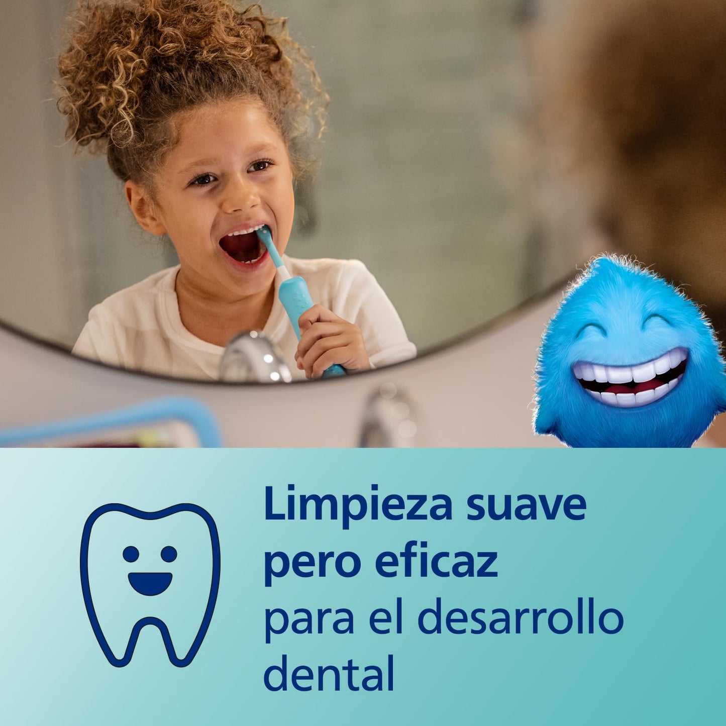 Philips Sonicare for Kids – Cepillo de Dientes Eléctrico Sónico con Bluetooth (Modelo HX6322/04)