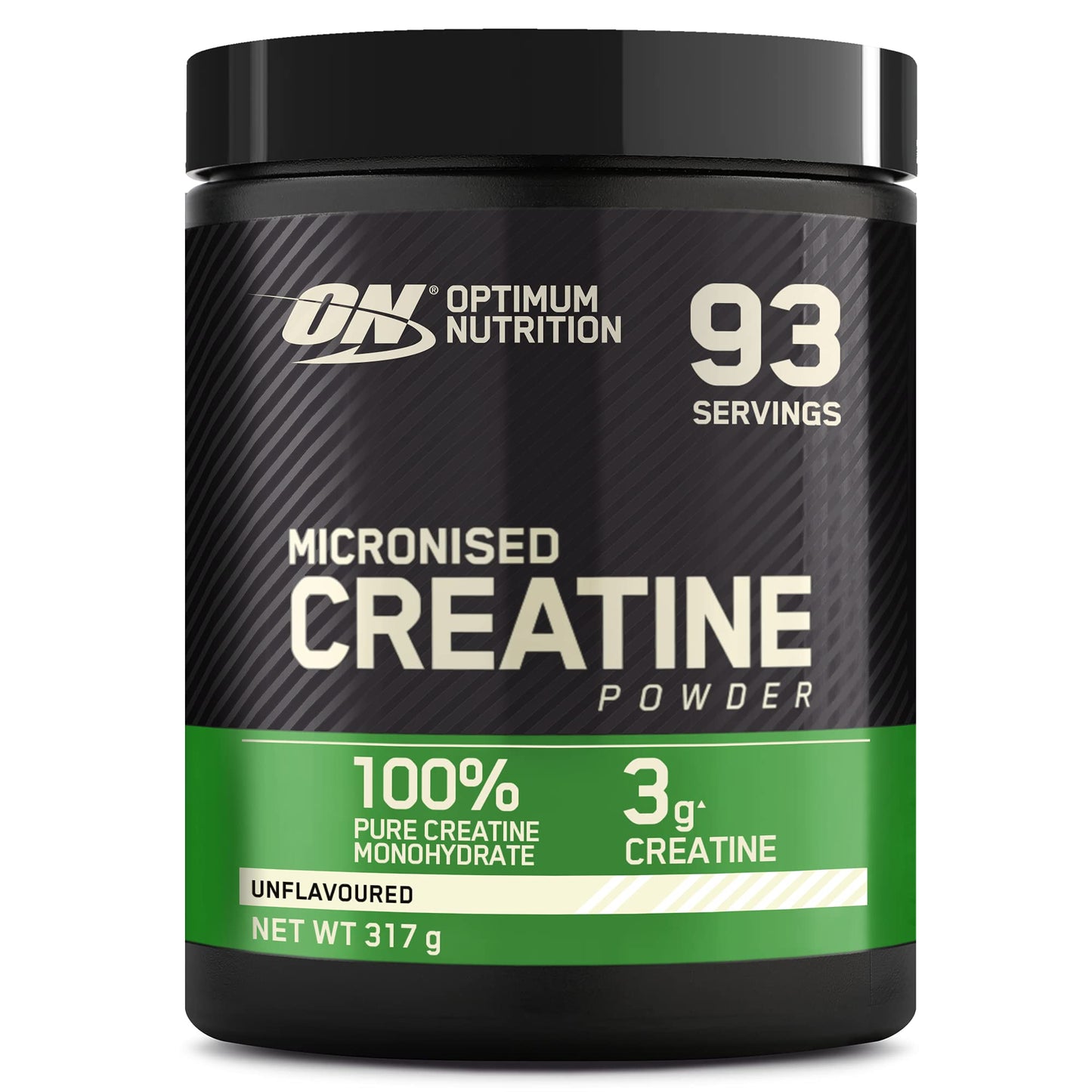 OPTIMUM NUTRITION Micronized Creatine Powder, 100% Pure Creatine Monohydrate Powder for Muscle Performance and Power, Unflavored, 93 Servings, 317 g