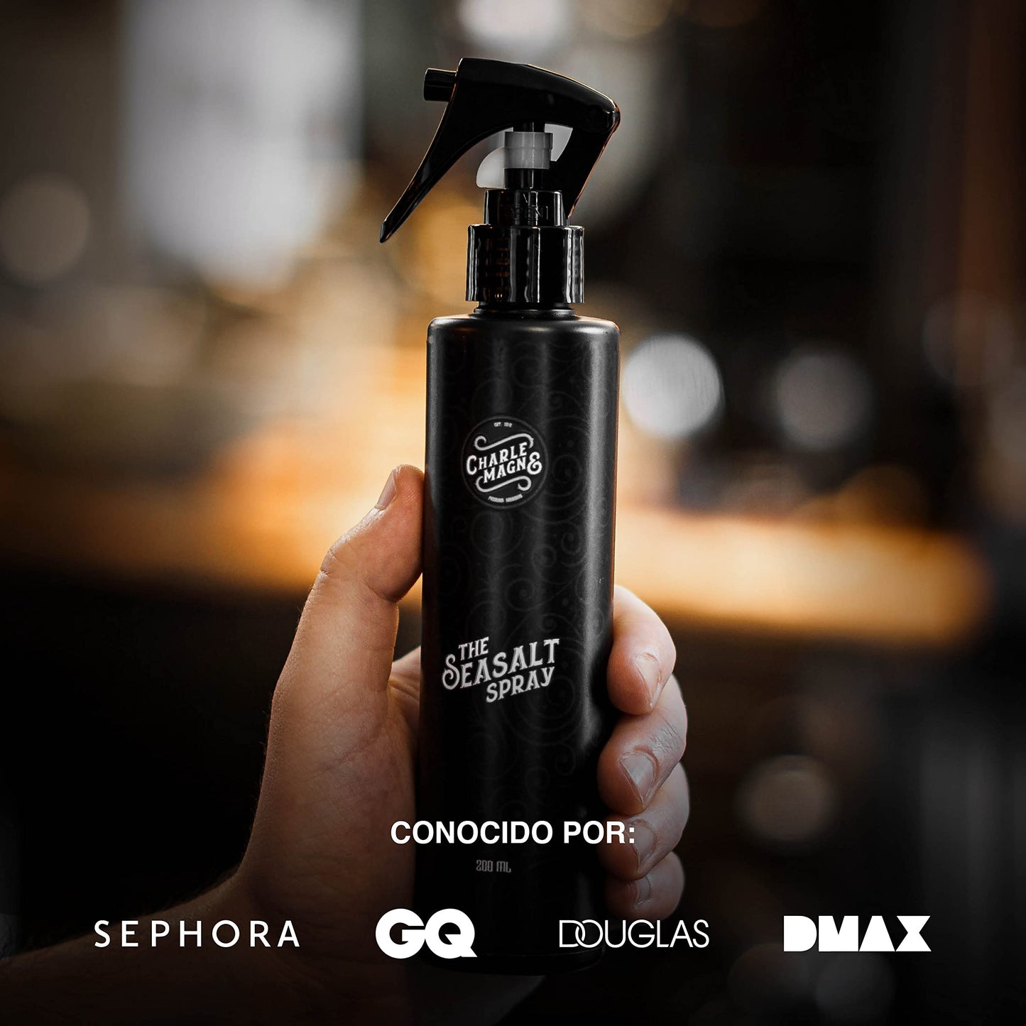 Charlemagne Spray de Sal Marina – Textura y Volumen para un Look Mate de Playa (200 ml)