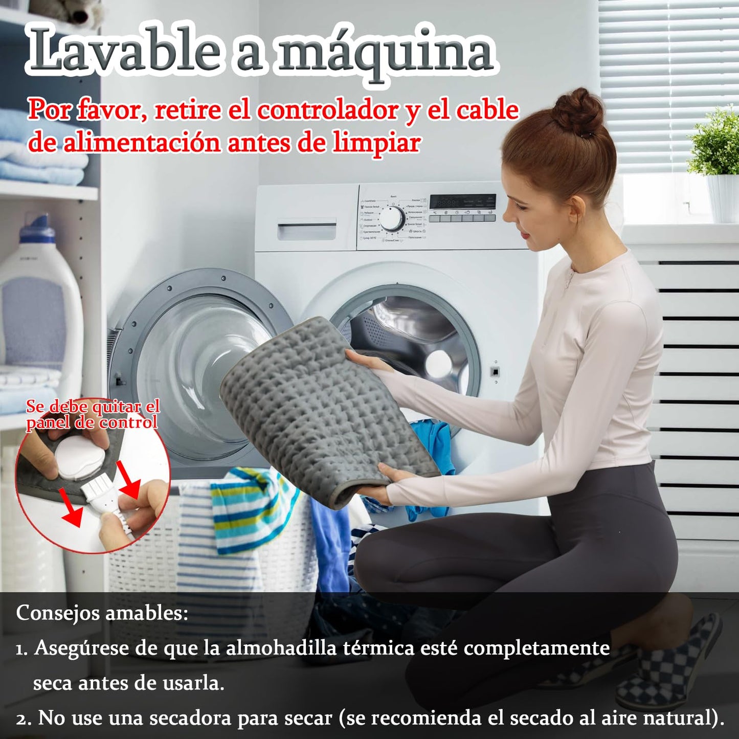 Manta Eléctrica Lumbar y Espalda con Apagado Automático - Letitwell