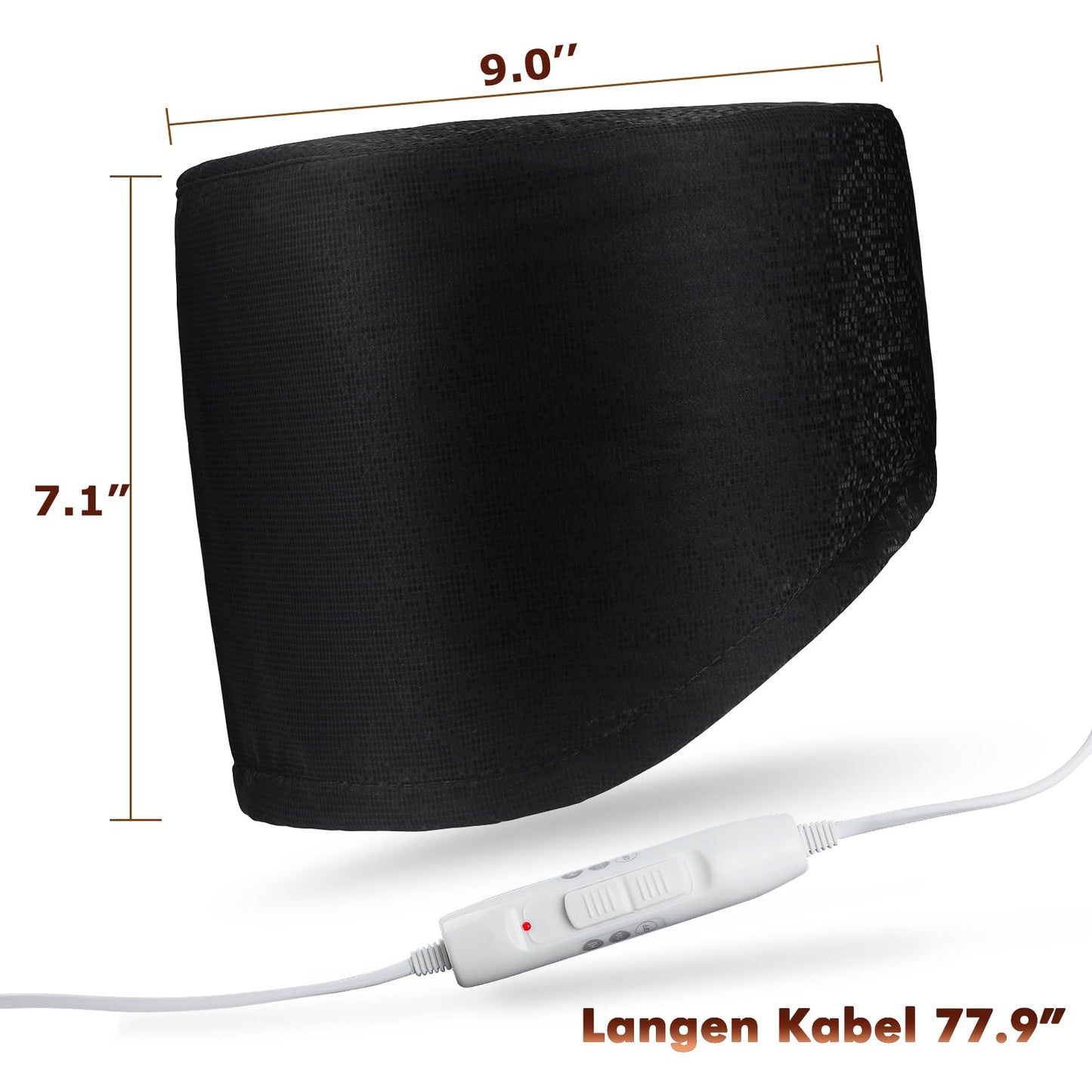 Gorro Térmico Peluquería con 2 Modos de Calor - Totofac (Black)