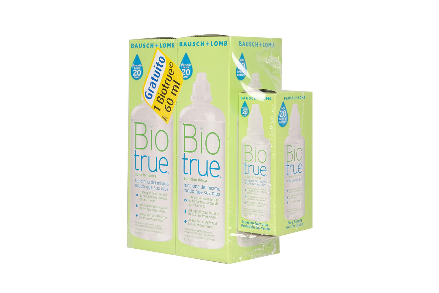 Biotrue Solución Única 2x300ml + 60ml Gratis – Limpieza y Comodidad Diaria