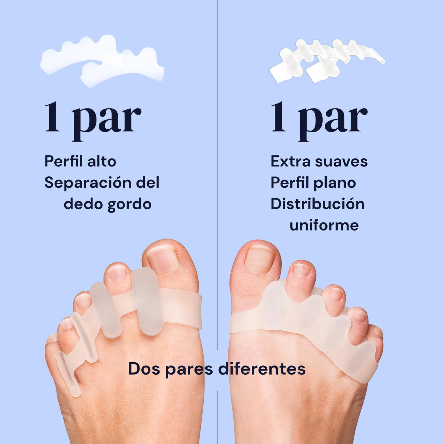 YOGAMEDIC Separadores de Dedos de los Pies – Corrección y Alivio para una Salud Óptima