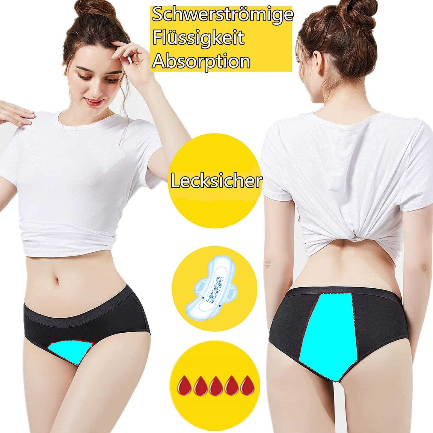 ZVZK Bragas Menstruales para Flujo Abundante – Absorción 30ML, Comodidad y Seguridad
