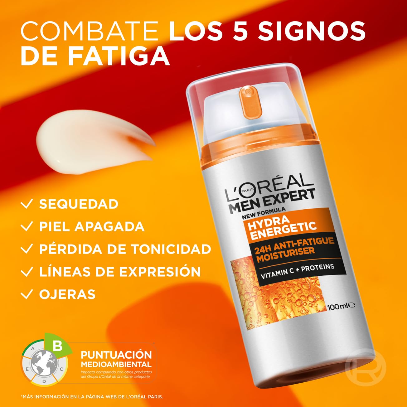L'Oréal Men Expert Hydra Energetic 24h - Crema Anti-Fatiga 100 ml