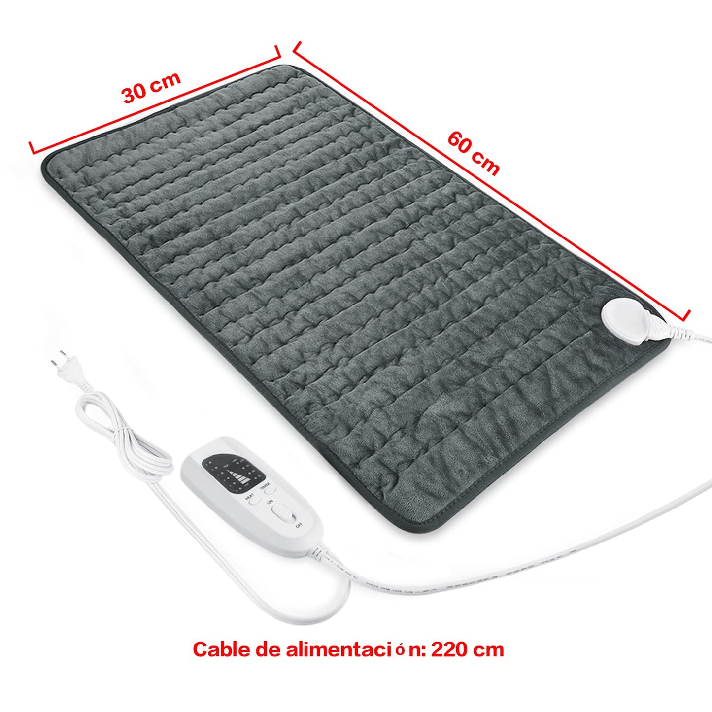 Manta Eléctrica Lumbar y Espalda con Apagado Automático - Letitwell