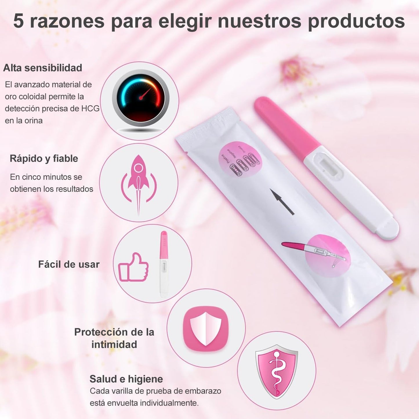 Test de Embarazo Rápido dothnix (3 uds) - Alta Sensibilidad y Precisión