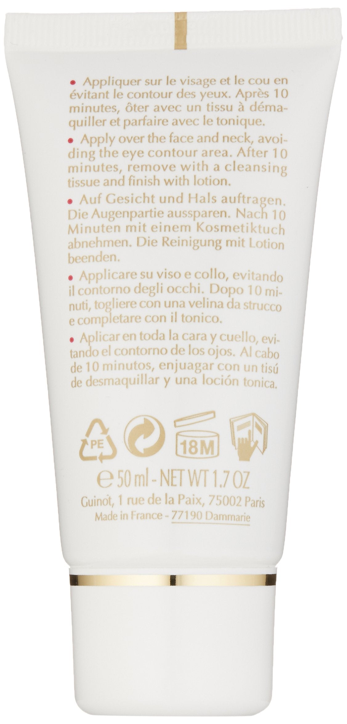 Guinot Mascarilla Nutritiva Essentiel Nutrition Confort 50 ml