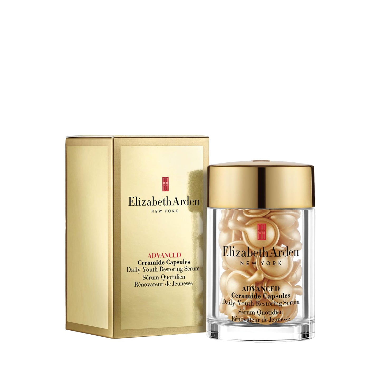 Elizabeth Arden - Vitamin C and Ceramide Serum Capsules, Stimulate and Prolong Luminosity, Reduce Skin Aging, Single Dose, Apply 1 a Day - 30 Capsules