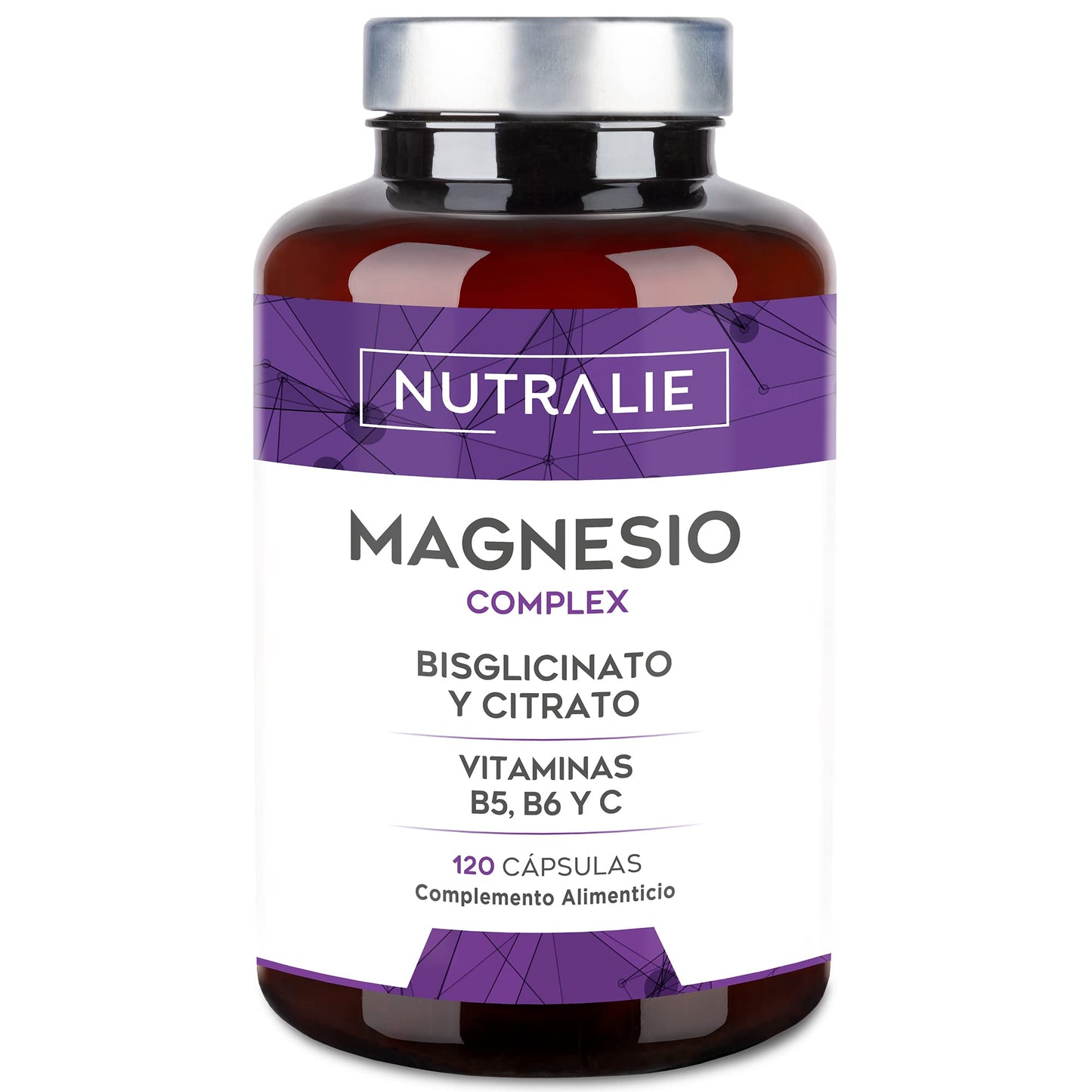 Magnesium Citrate 1545mg + Magnesium Bisglycinate 600mg - Reduces Tiredness and Fatigue, Relieves Joint and Muscle Pain - High Bioavailability Magnesium | 120 Capsules Nutralie