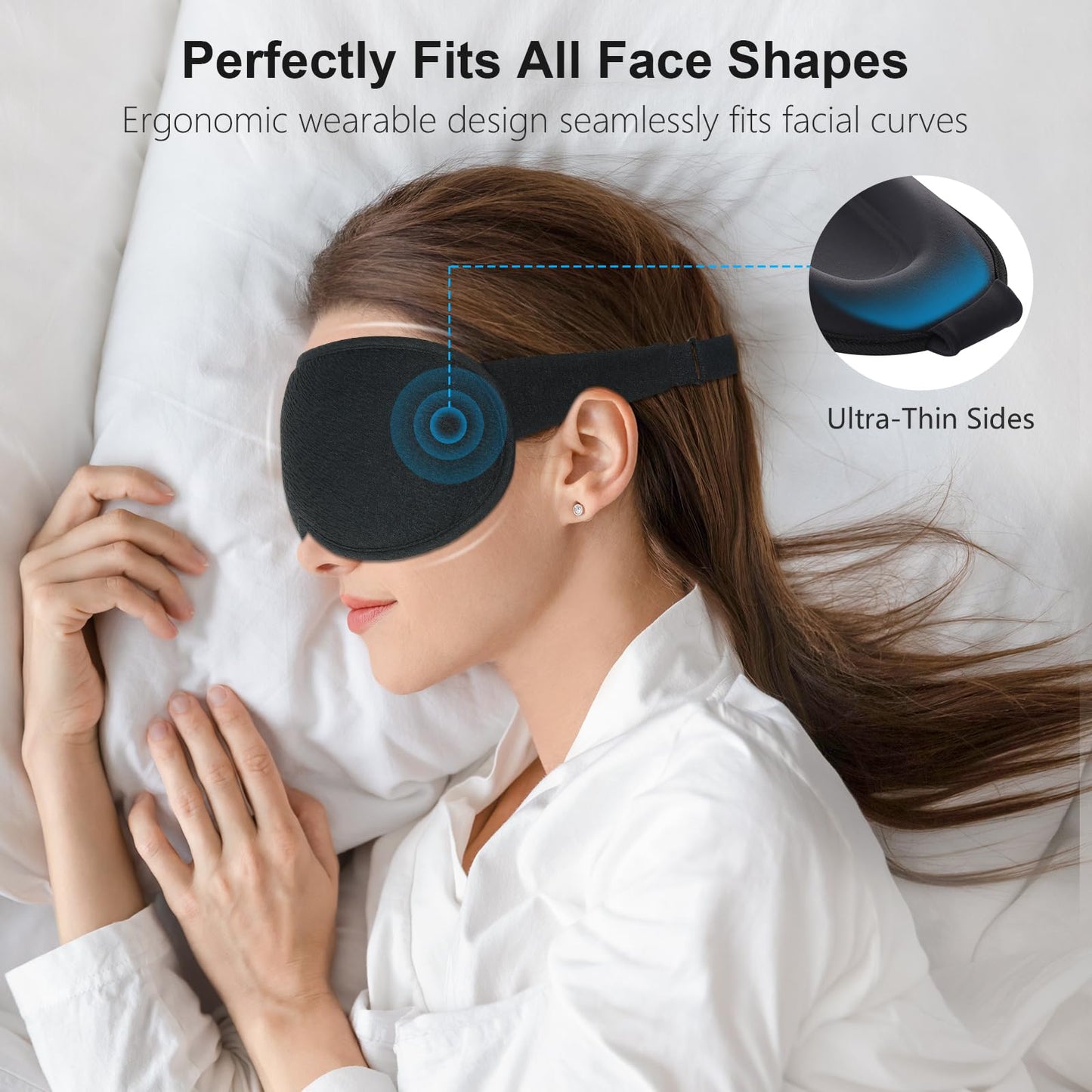 Antifaz para Dormir 100% Anti-Luz con Diseño 3D - Gritin