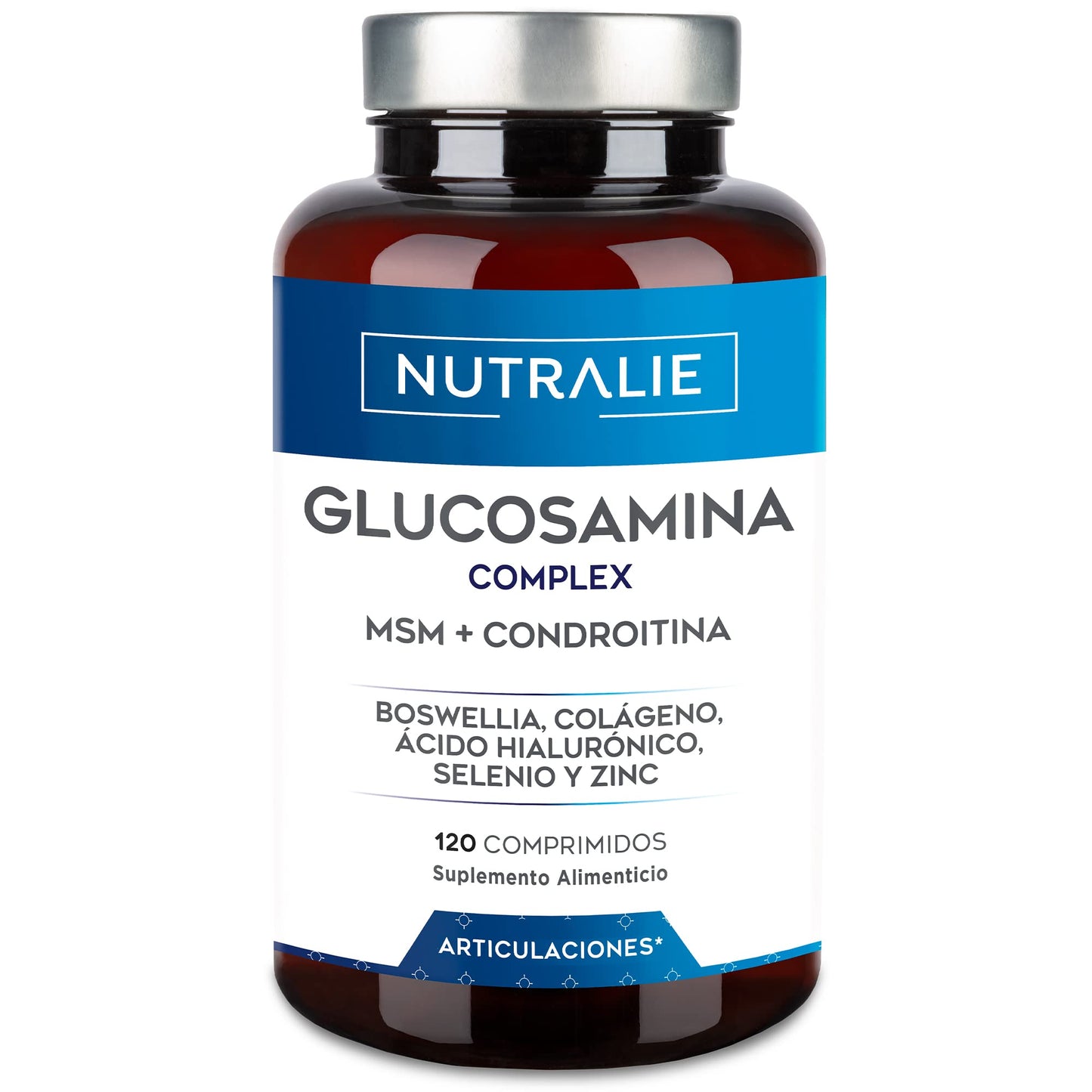 Glucosamine with Chondroitin, MSM and Collagen, For Joints, Cartilage and Bones, Natural Anti-inflammatory that Reduces Pain with Hyaluronic Acid, Boswelia, Selenium, Zinc, 120 Tablets