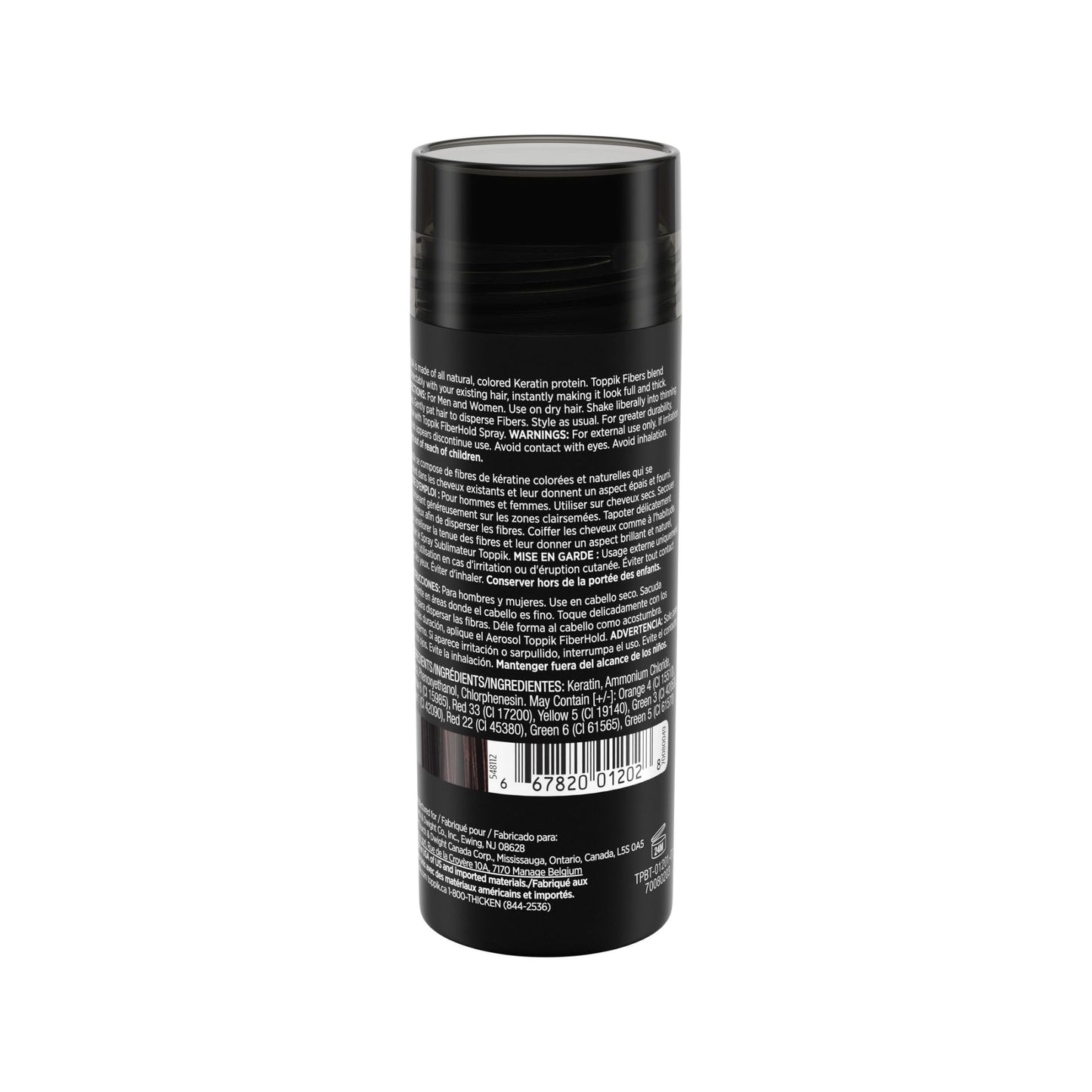 Toppik Fibras Capilares Castaño Oscuro, 27,5 g – Más Densidad al Instante