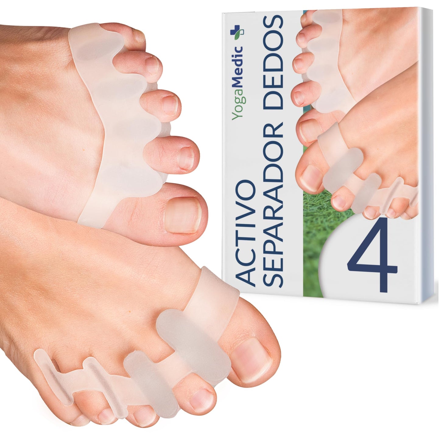 YOGAMEDIC Separadores de Dedos de los Pies – Corrección y Alivio para una Salud Óptima