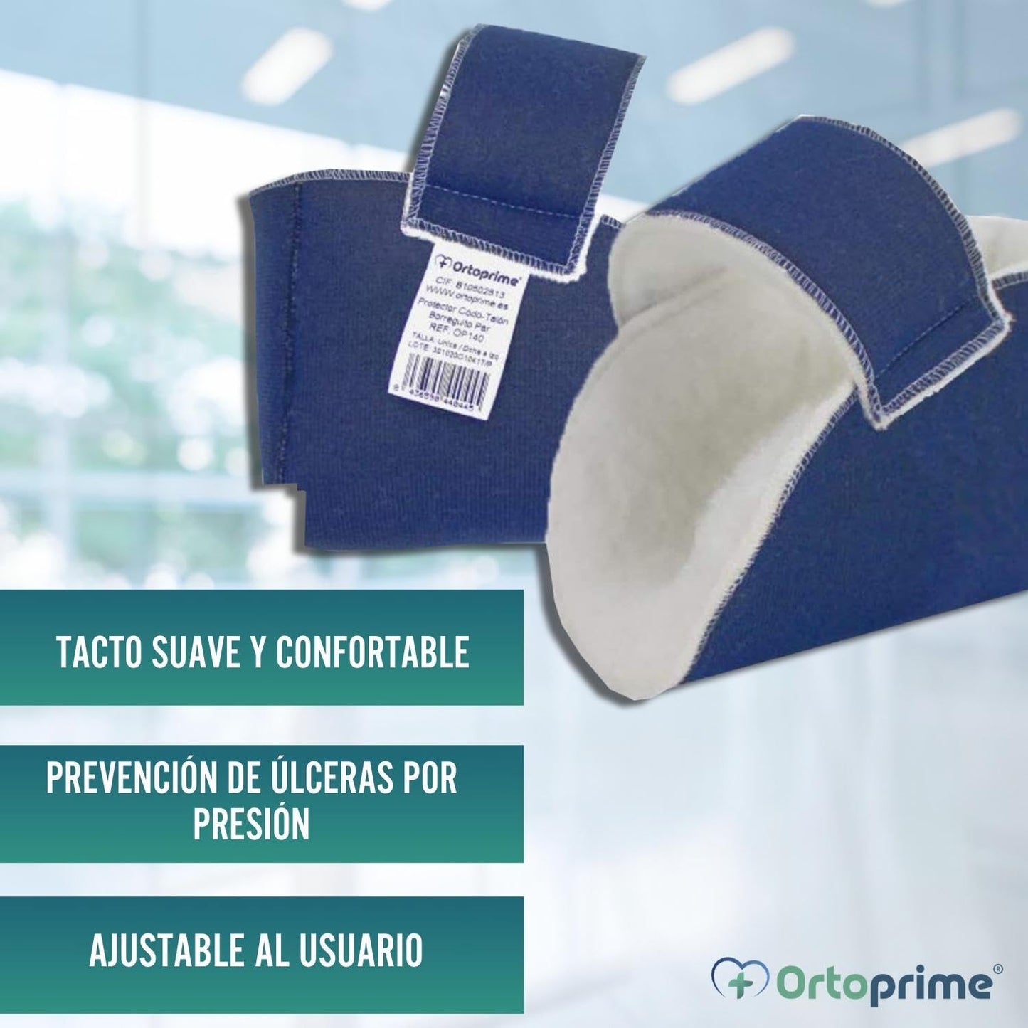 OrtoPrime Patucos Antiescaras - Protector Talones y Codos x2