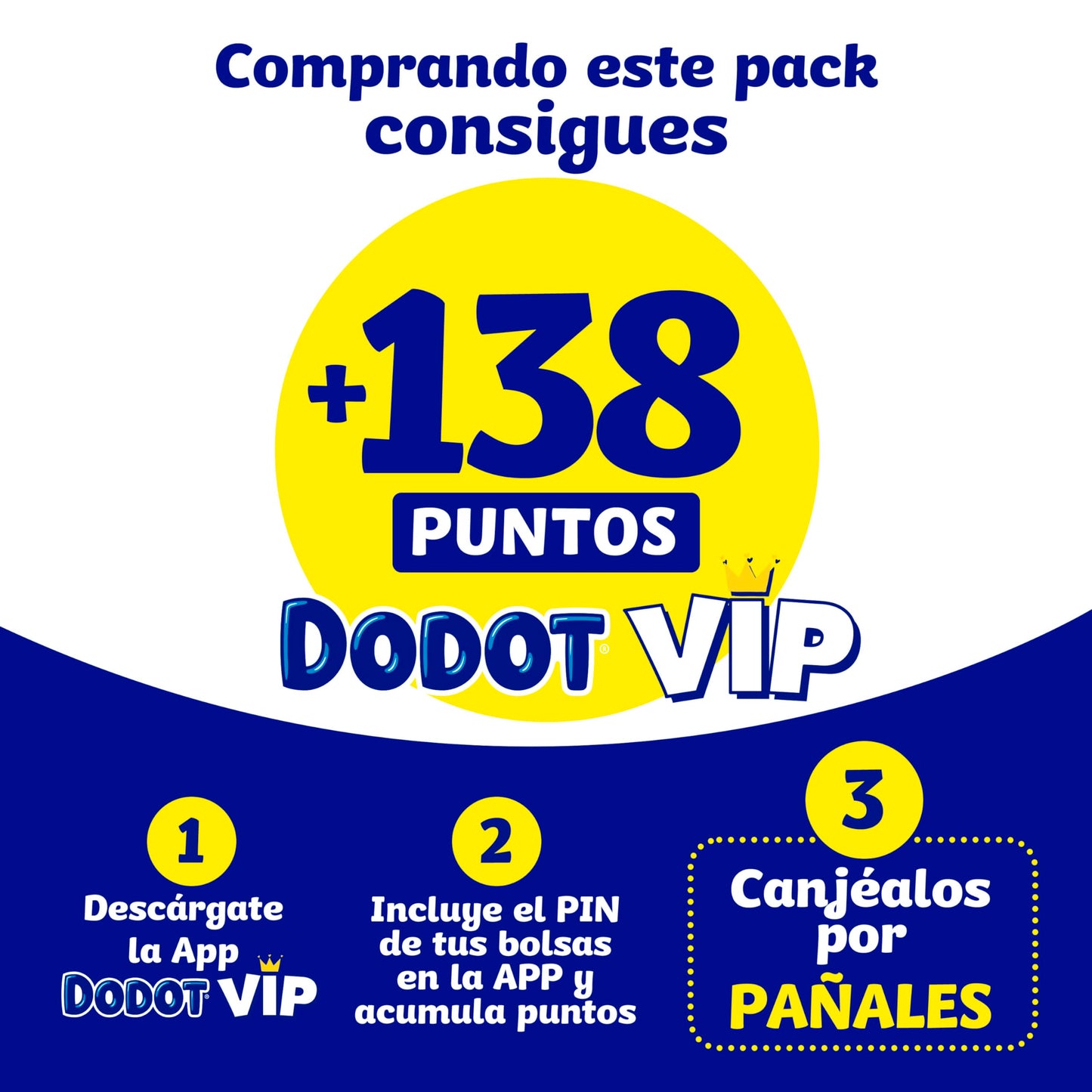 Dodot Pañales Bebé Talla 3 (6-10 kg), 138 Unidades - Protección Total