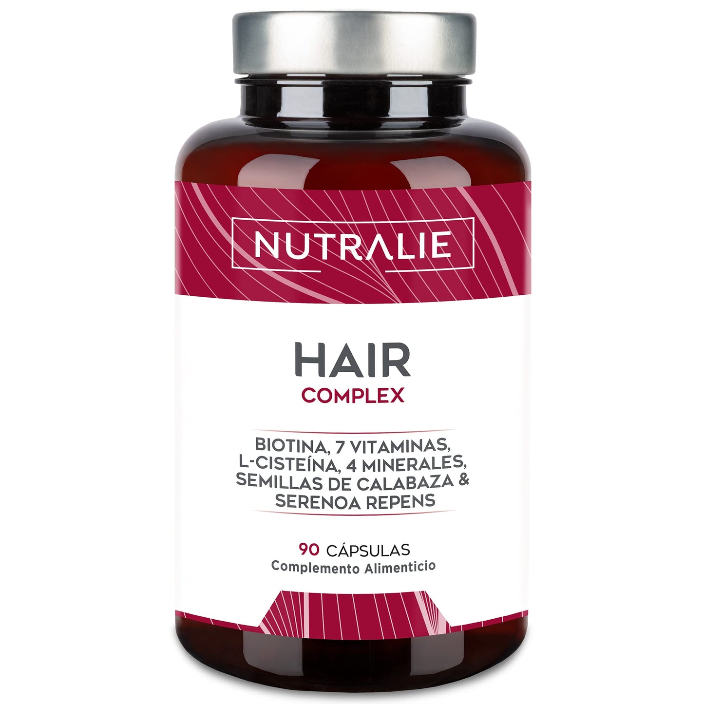 VITAMINAS PARA EL CABELLO NUTRALIE – Crecimiento y Anticaída Natural, 90 Cápsulas