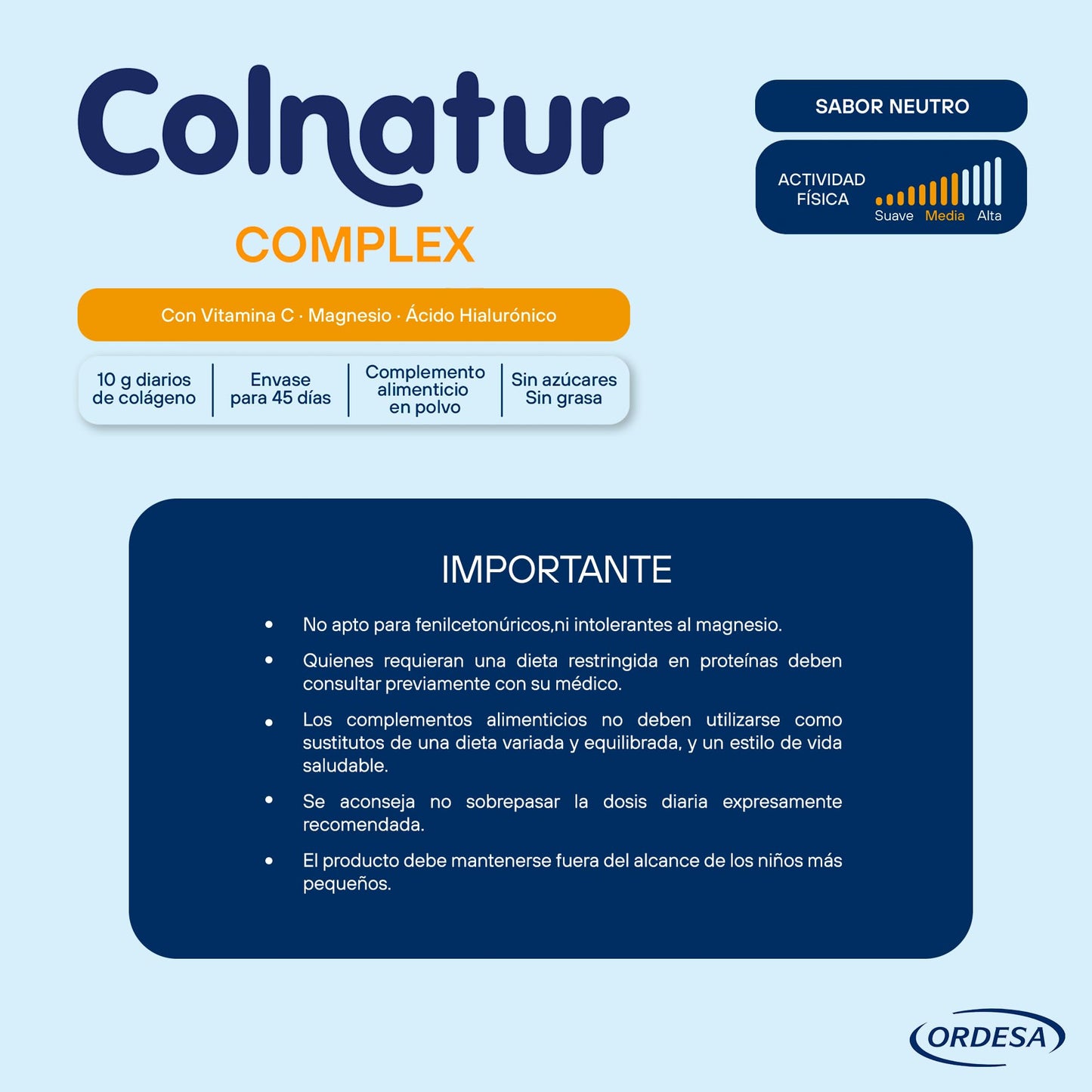 Colnatur Complex Neutral | 330g | Collagen with Magnesium and Vitamin C for Muscles and Joints