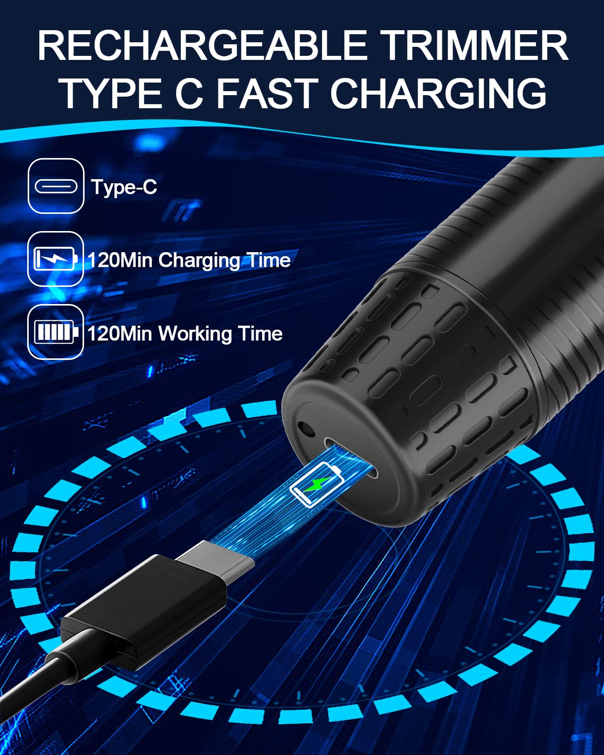 Cortapelos Nariz y Orejas 3 en 1 Recargable USB - FUNHEE
