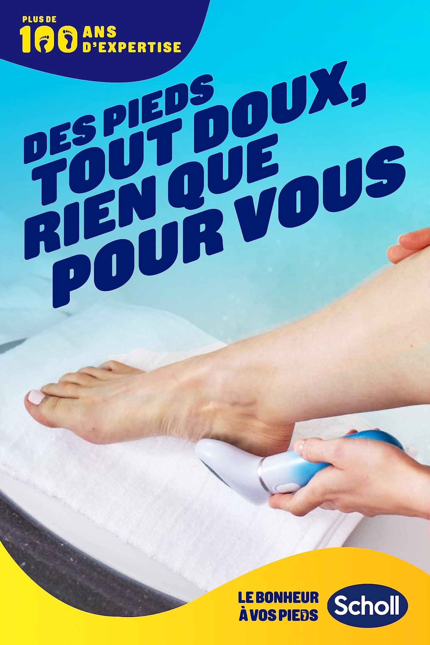 Scholl Velvet Smooth con Minerales Marinos - Pedicura Eléctrica Azul