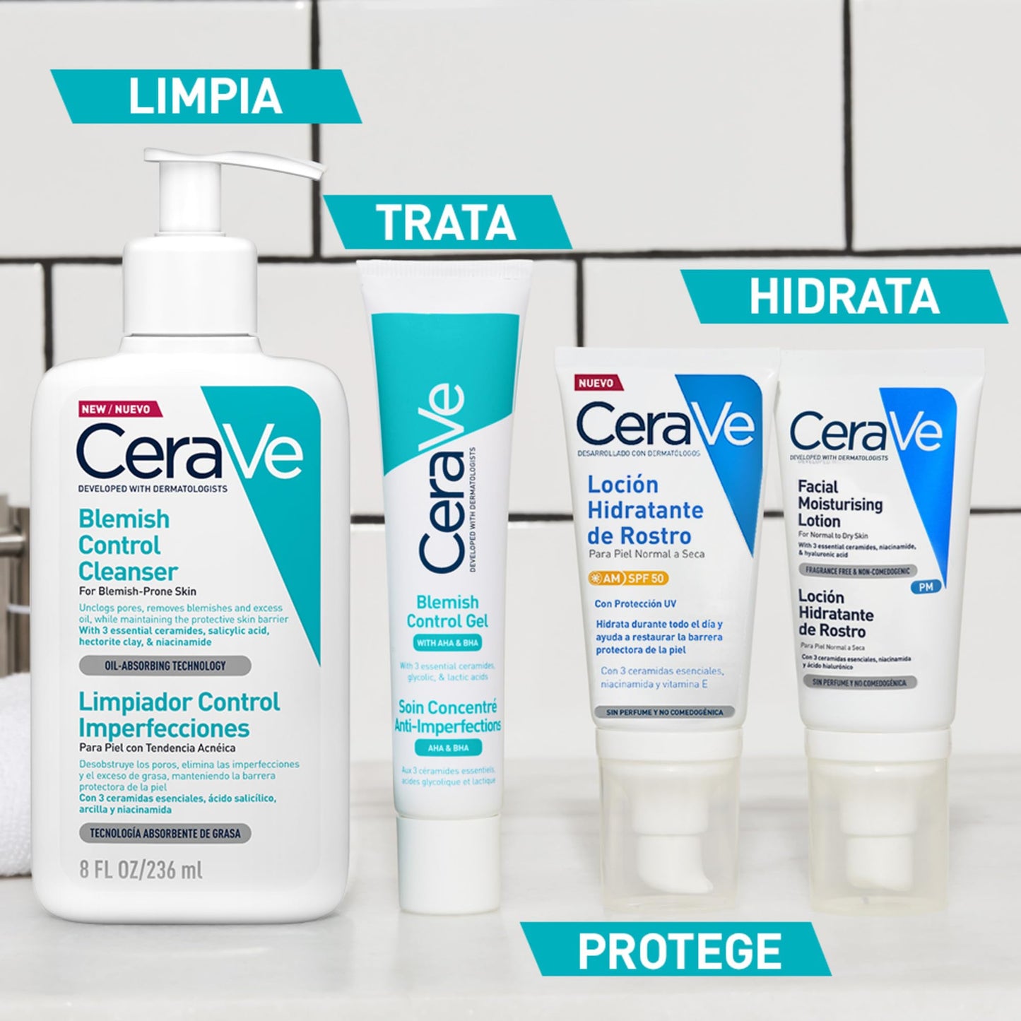 CeraVe Imperfection Control Gel, For Acne-Prone and Oily Skin, Reduces Blemishes and Imperfections, Enriched with AHA and Salicylic Acid, 40ml