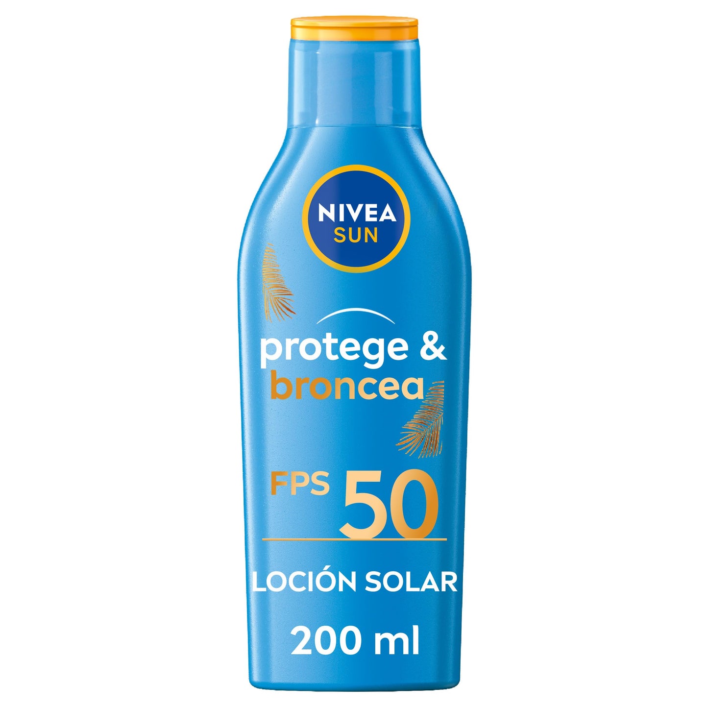 NIVEA SUN Protect & Tan Tanning Activator Milk SPF50 (1 x 200 ml), water-resistant tanning enhancer, high sun protection, tanning cream