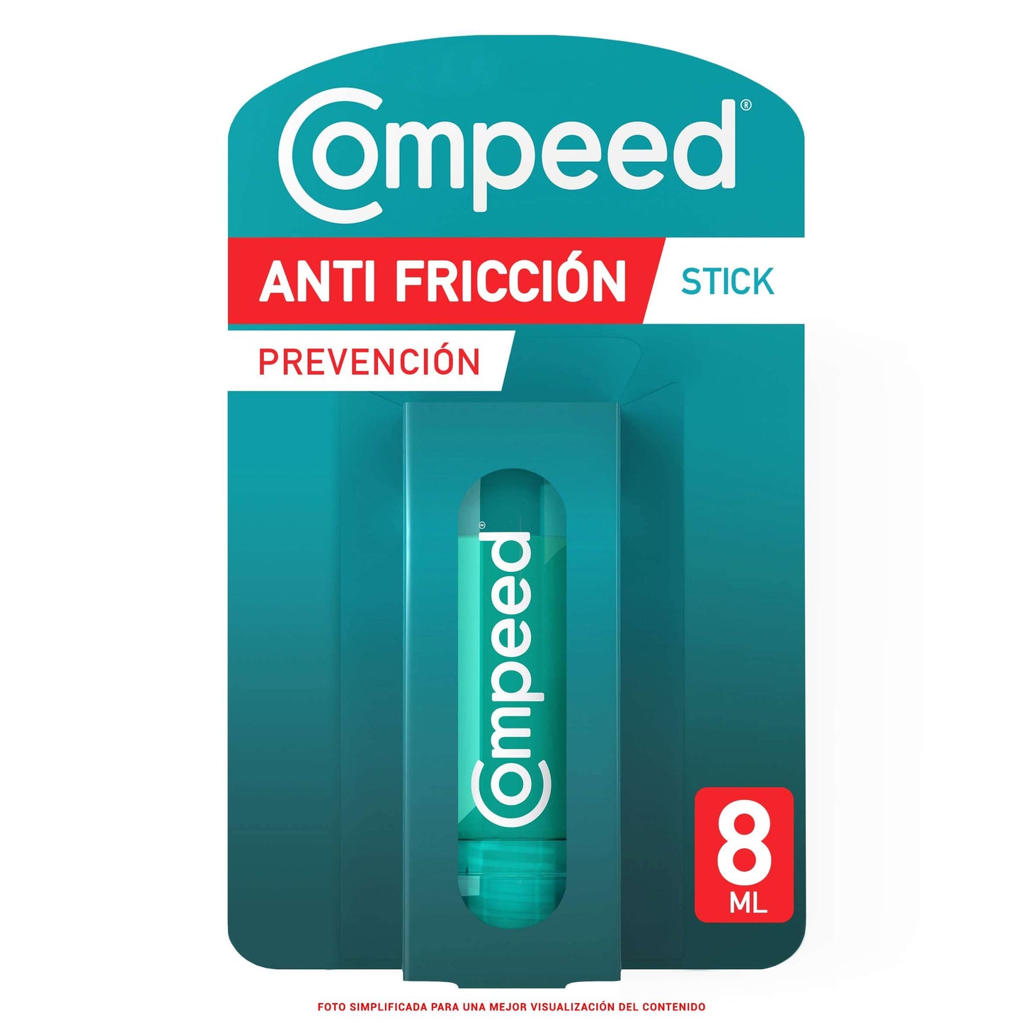 COMPEED Anti-friction Stick, Treatment for Foot Friction and Blisters, 8 ml Bar