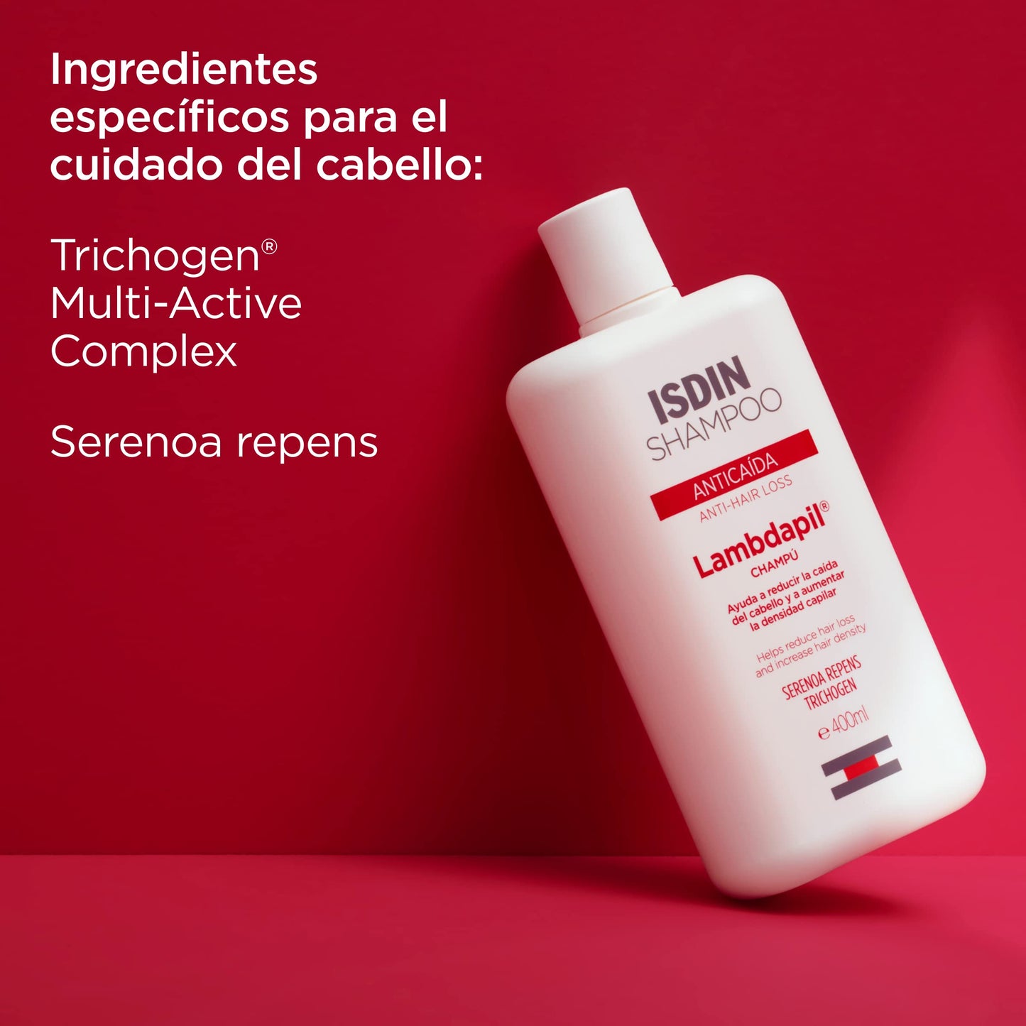 ISDIN Shampoo Lambdapil Anticaída - Reduce Caída y Aumenta Densidad