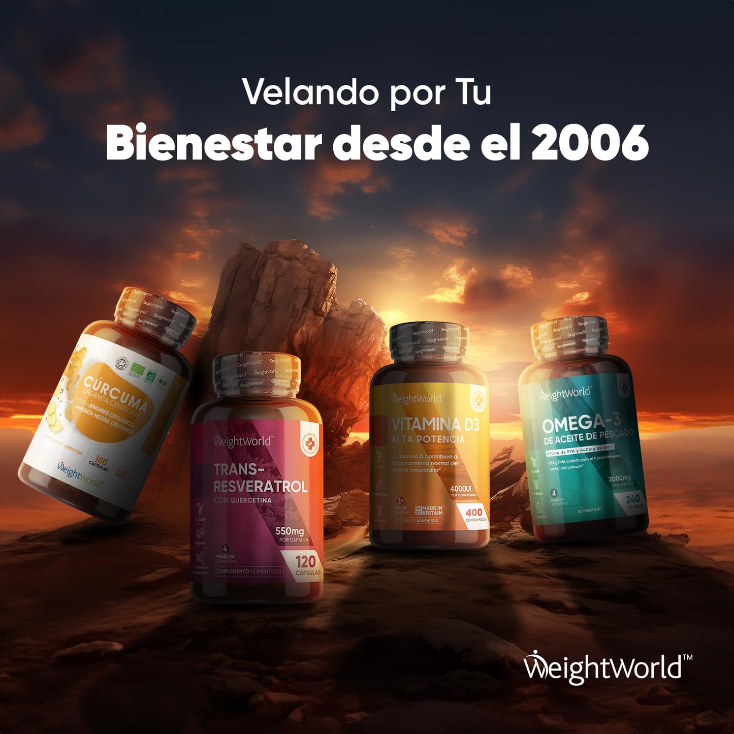 Trans Resveratrol with Quercetin 550mg - 120 Capsules - 98% Natural Source of Antioxidants from Japanese Knotweed and Sophora Japonica - 4 Month Supply - Vegan Friendly and Gluten Free