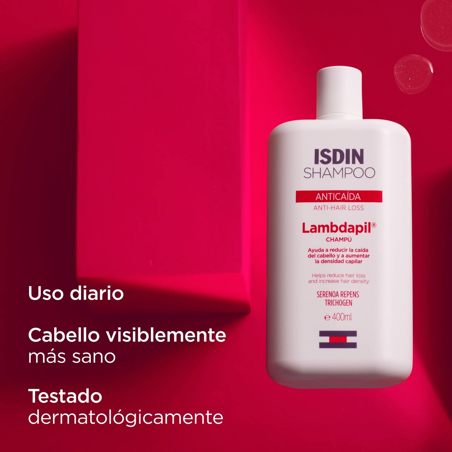 ISDIN Shampoo Lambdapil Anticaída - Reduce Caída y Aumenta Densidad