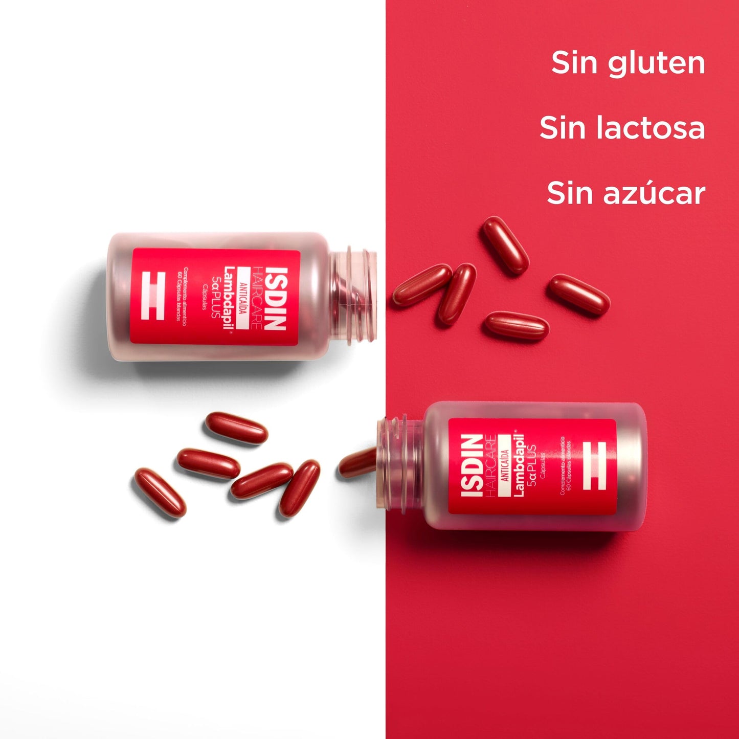 ISDIN Lambdapil 5 Alfa Plus - Cápsulas Anticaída del Cabello (60 uds)