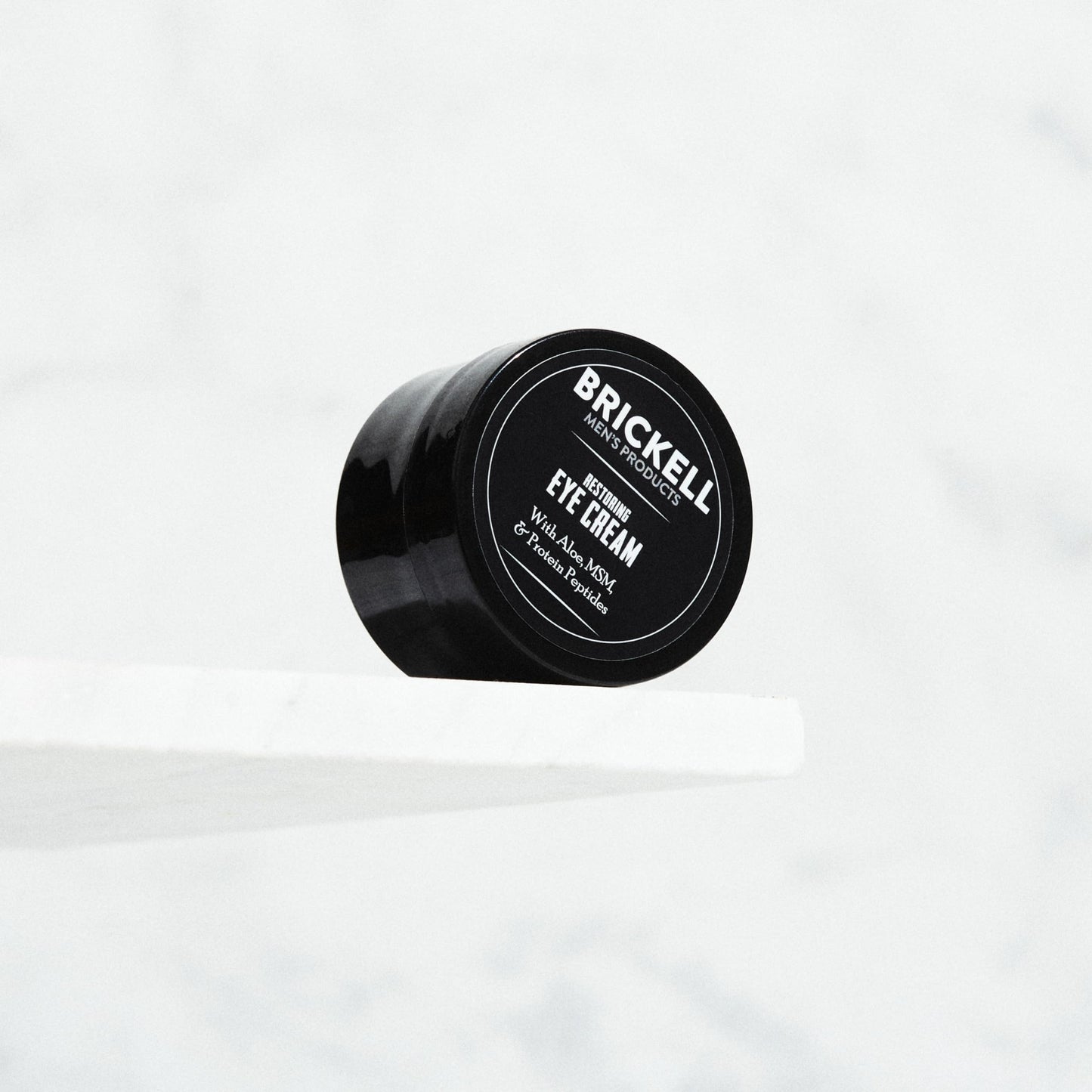 Brickell Men's Restorative Under Eye Cream for Men, Natural and Organic Anti-Aging Eye Balm to Reduce Puffiness, Wrinkles and Dark Circles, 0.5 Ounce, Unscented