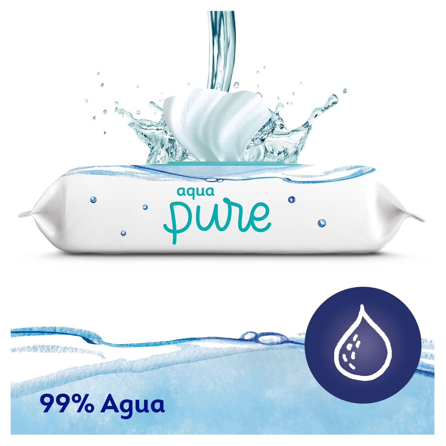 Dodot Toallitas Aqua Pure Bebé, 99% Agua, 864 Toallitas (14+4 Gratis)
