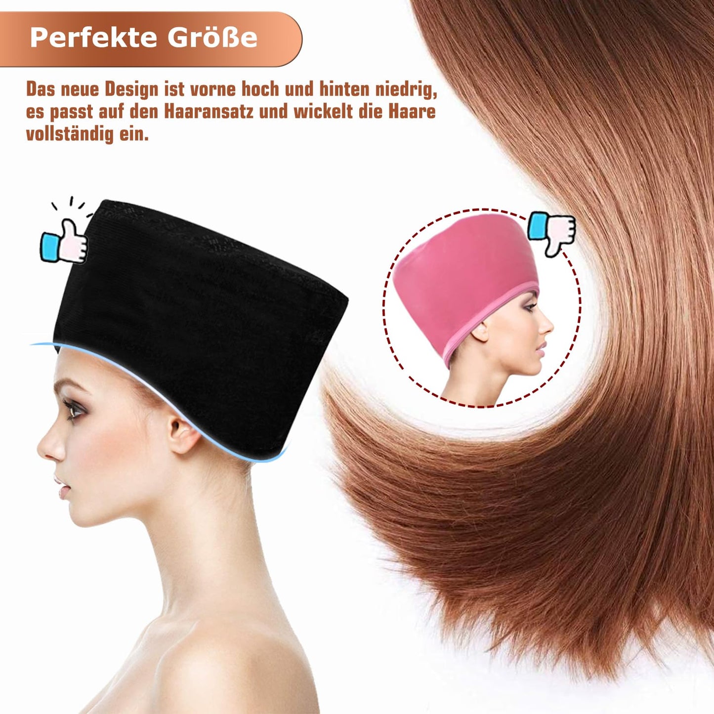 Gorro Térmico Peluquería con 2 Modos de Calor - Totofac (Black)