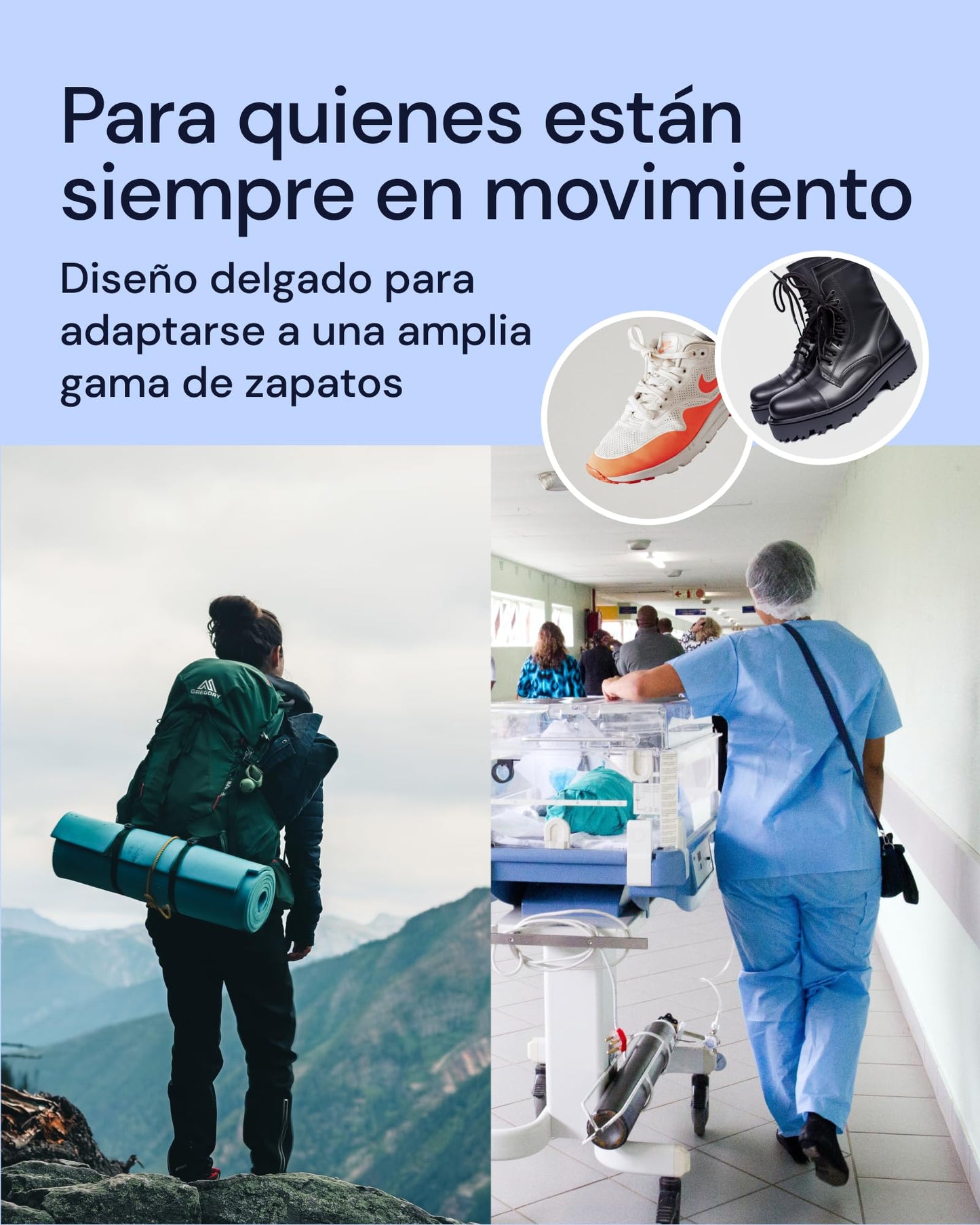 YogaMedic Taloneras de Gel - 2 Pares (4 Uds) – Cómodas Taloneras Fascitis Plantar, Tendinitis de Aquiles y Espolón en el Talón – Plantillas de Talón que Reducen la Presión y el Dolor – (Talla 40-45)